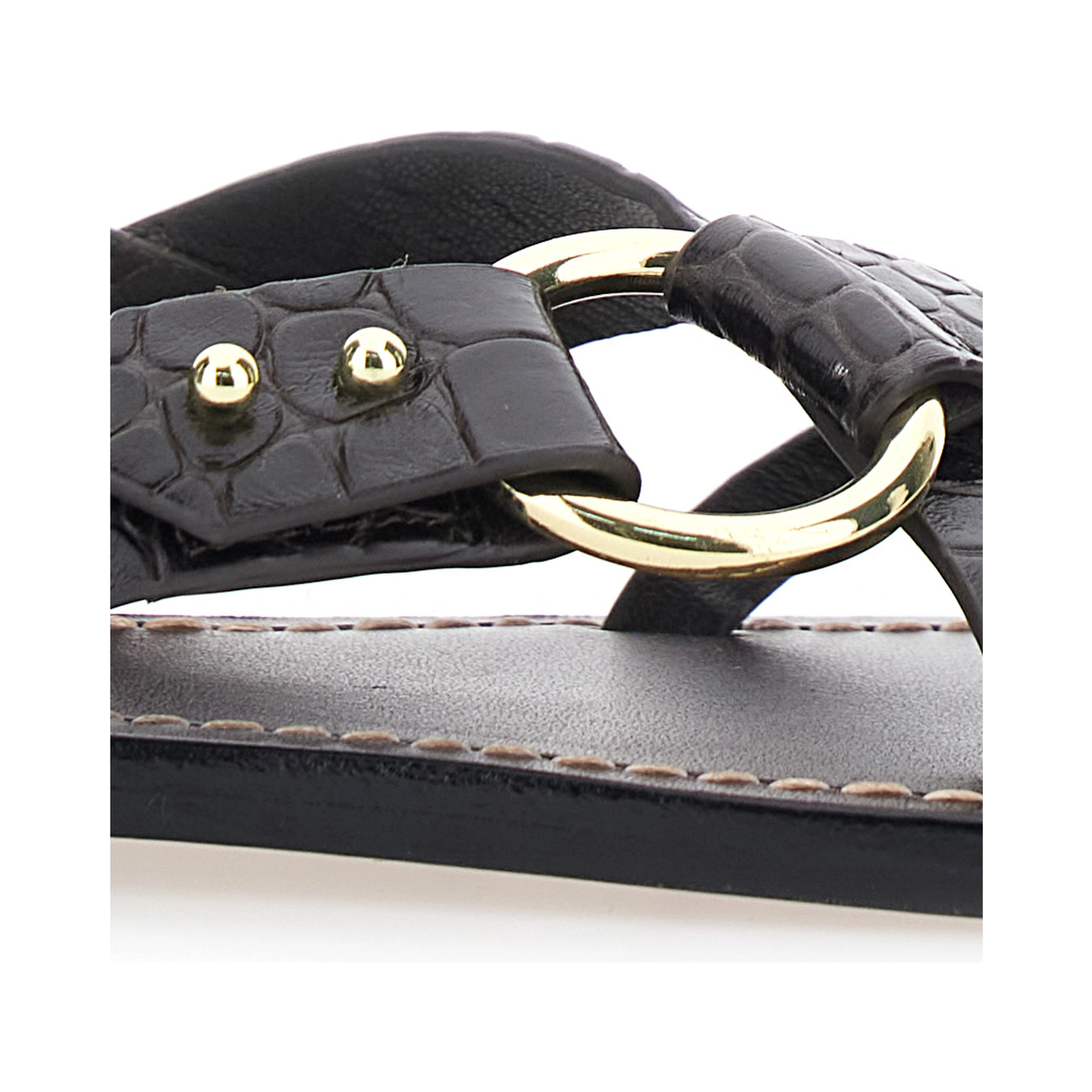 FLORENCE Brown Leather Sandals for Women
