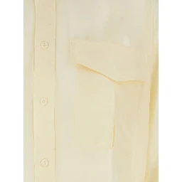 Shirt LITE UTILITY SHIRT with Classic Collar in White Women