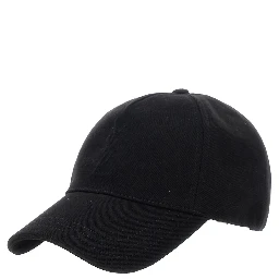 Black Cassandre Hat in Cotton Men