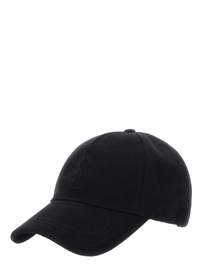 Black Cassandre Hat in Cotton Men