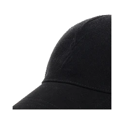 Black Cassandre Hat in Cotton Men