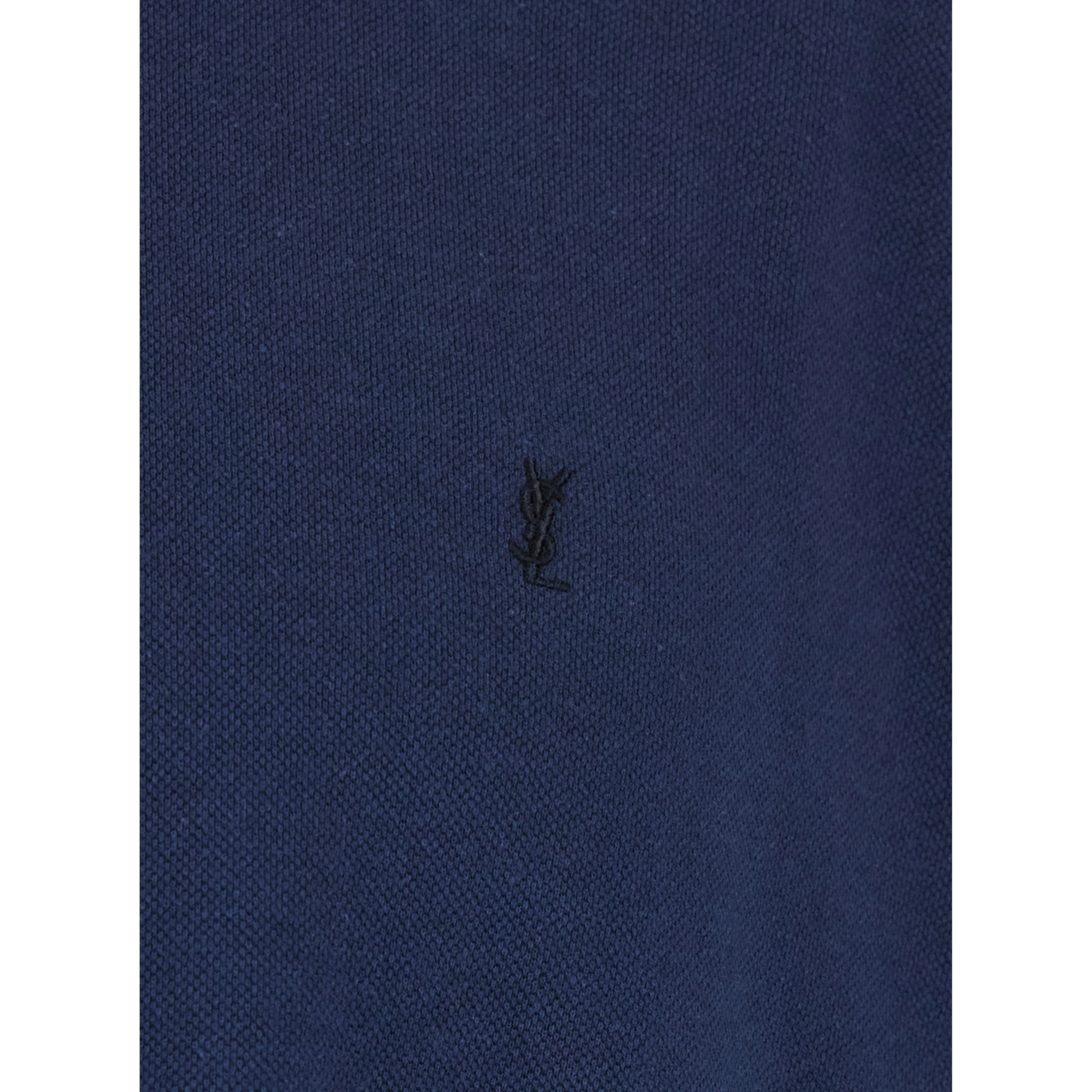Blue T-Shirt with Round Neck and Short Sleeves in Cotton for Men