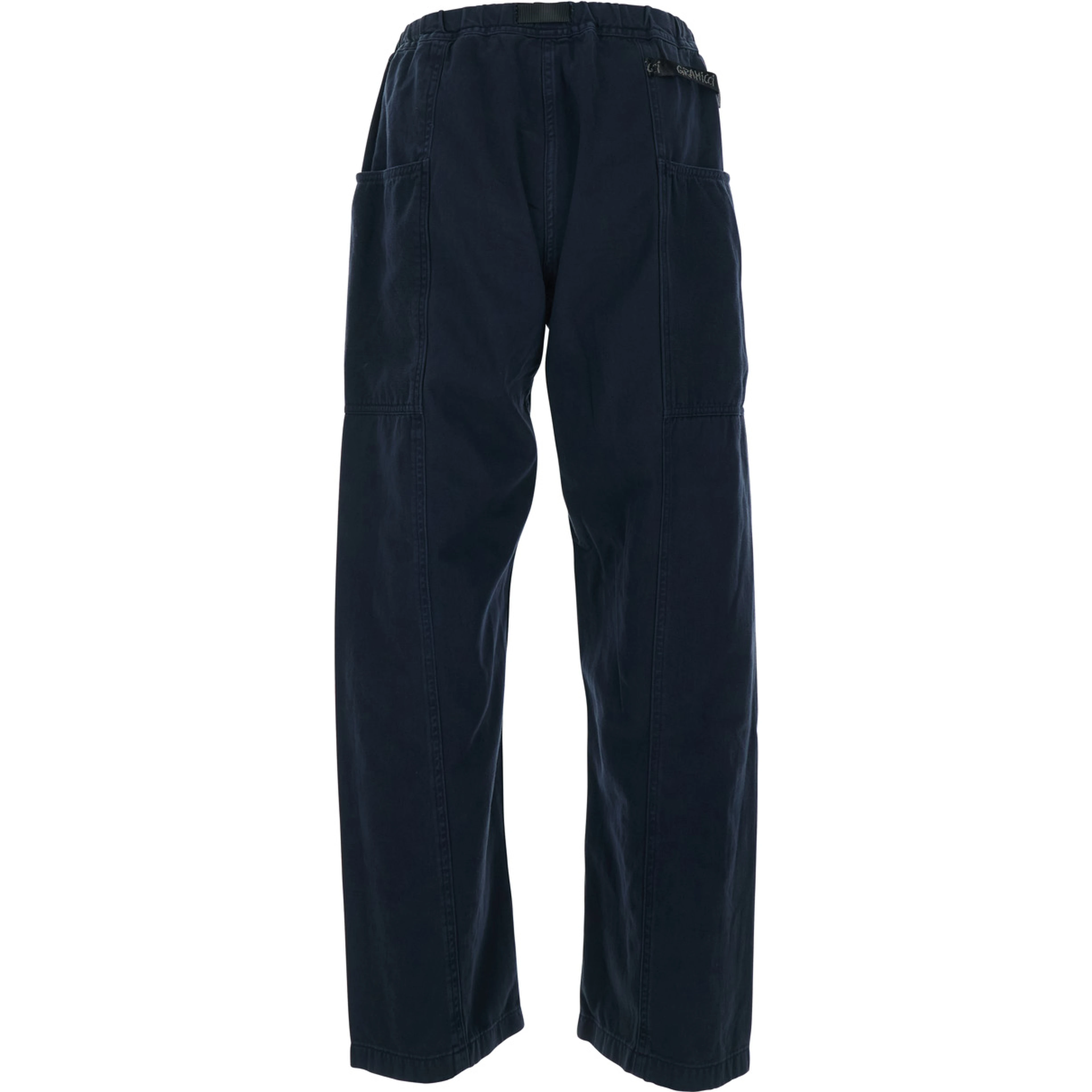 Blue pants with elasticated waist in cotton man