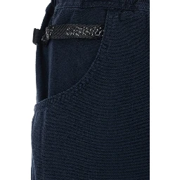 Blue pants with elasticated waist in cotton man