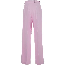 Pink PANTS with five-pocket design in Viscose Woman