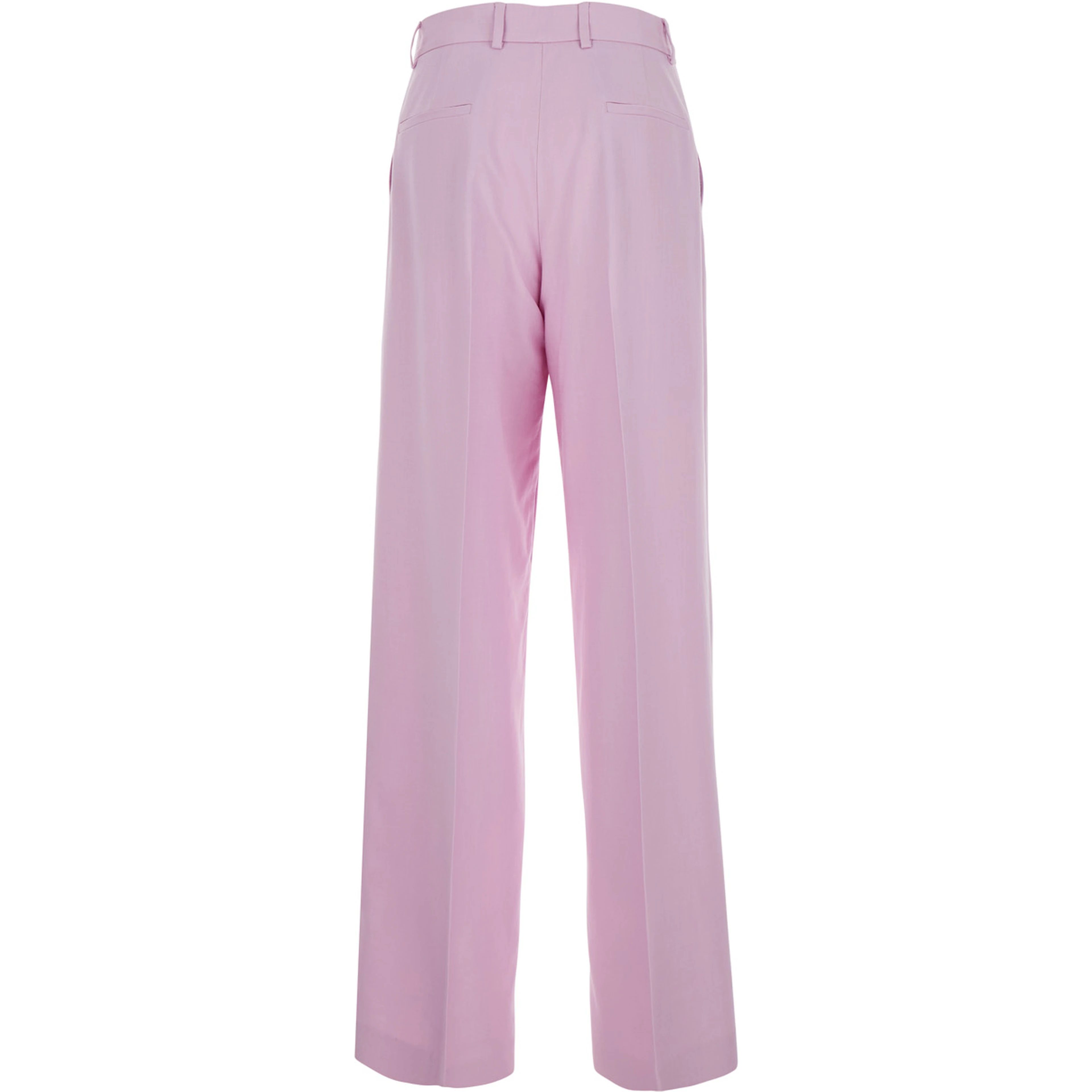 Pink PANTS with five-pocket design in Viscose Woman