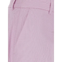 Pink PANTS with five-pocket design in Viscose Woman