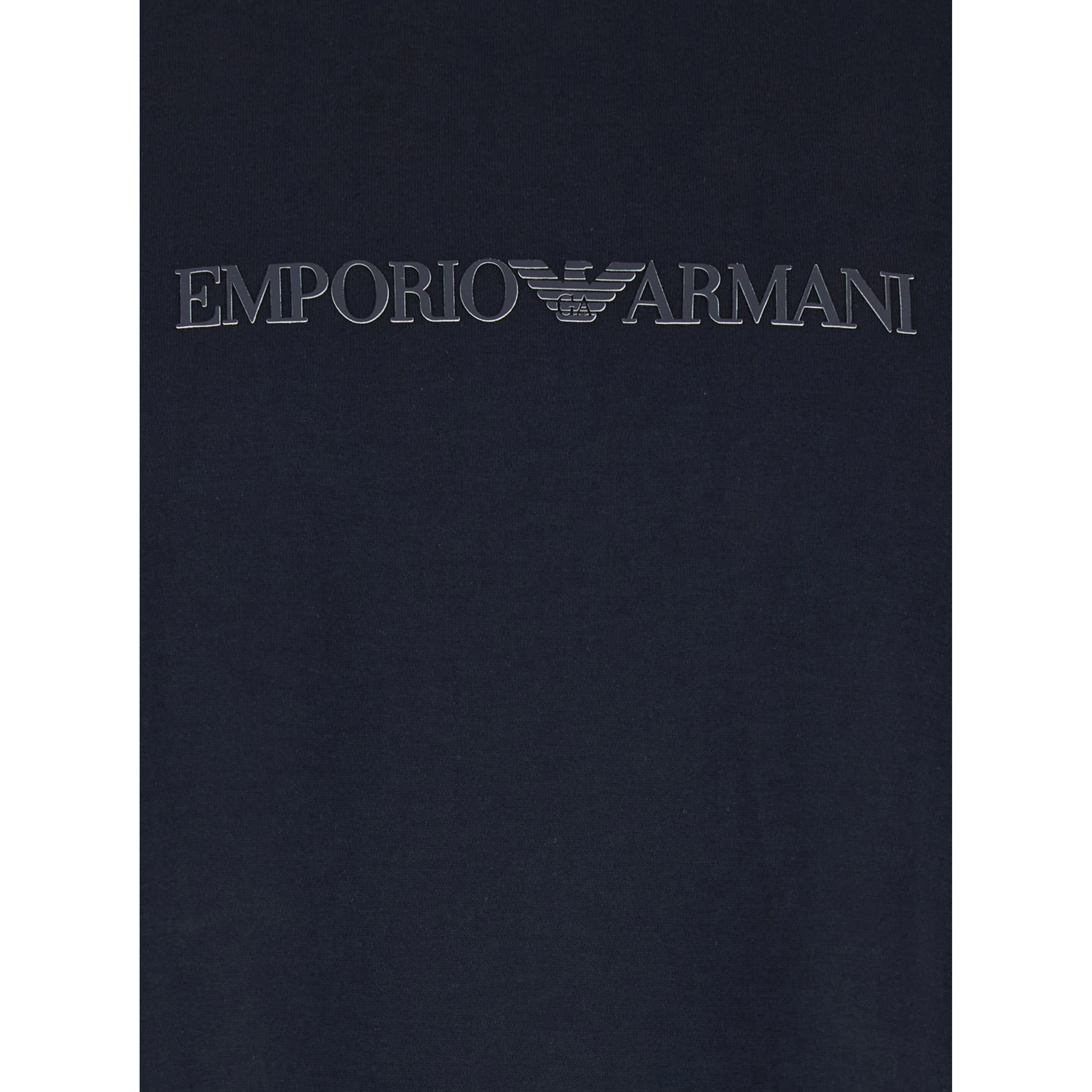 Blue Crew Neck T-Shirt with Logo Embroidery in Cotton for Men