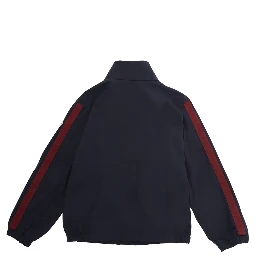 Venoste Blue Jacket with Striped Details on the Sleeve and Logo Patch on the Sleeve in Tech Fabric Boy