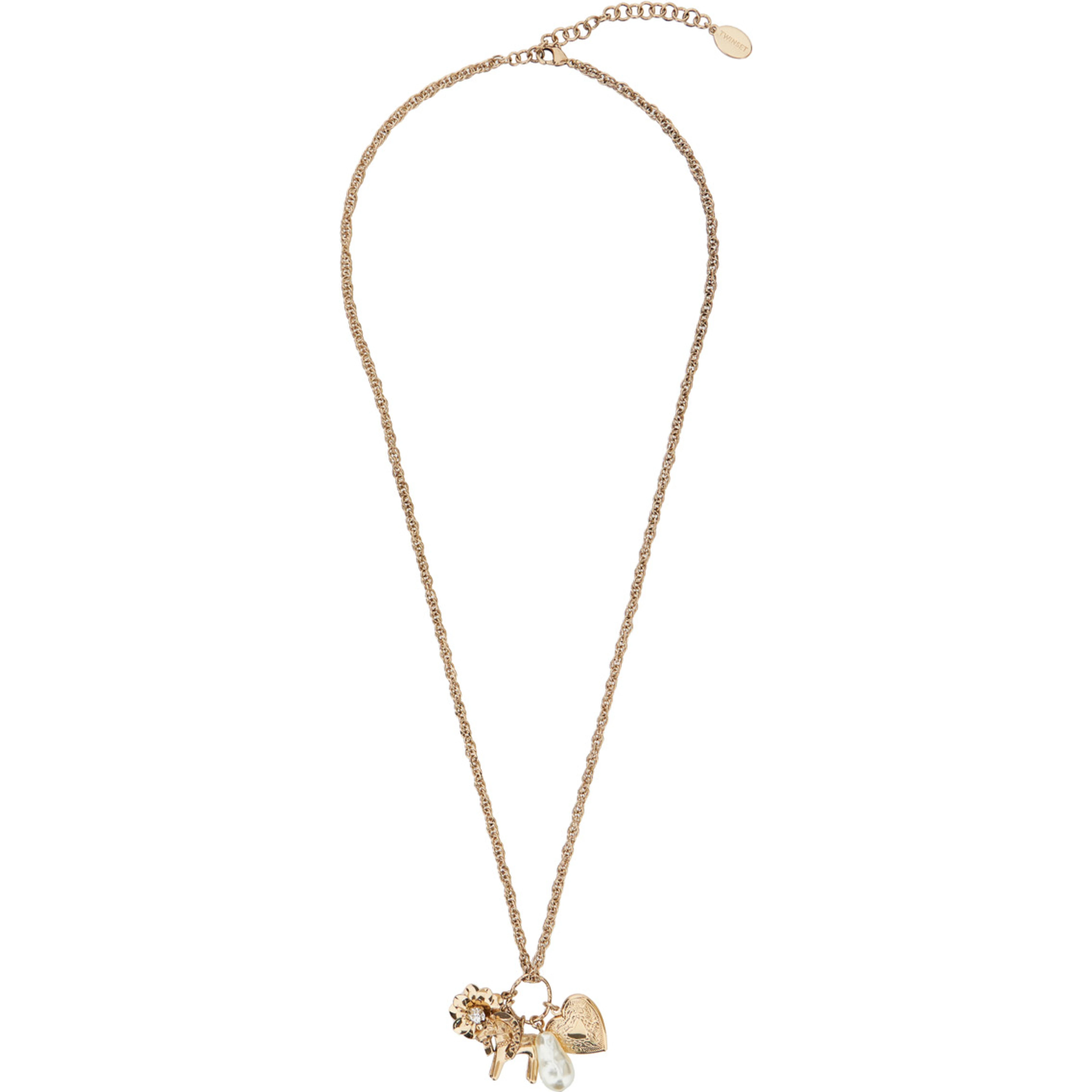 CHARMS Necklace with Metallic Metal Details for Women