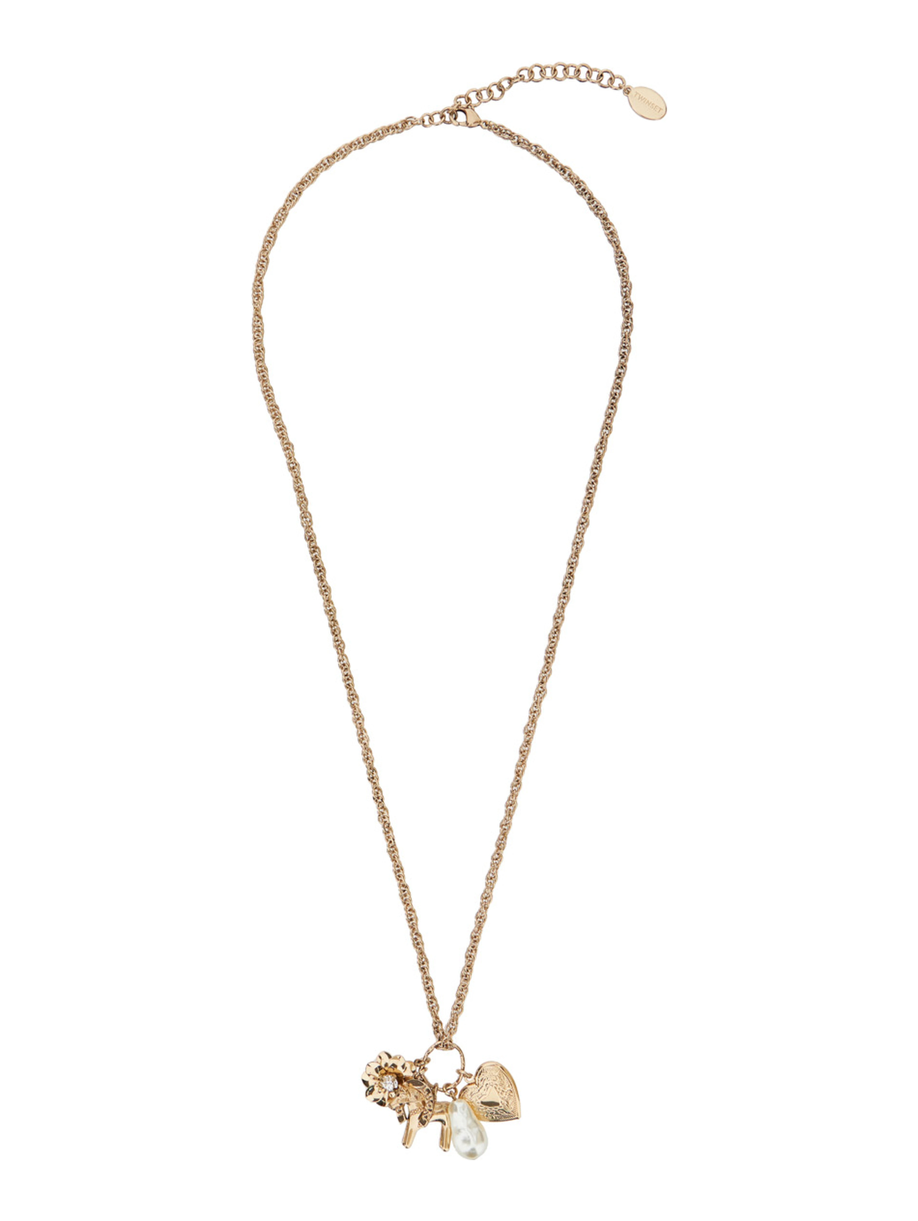 CHARMS Necklace with Metallic Metal Details for Women
