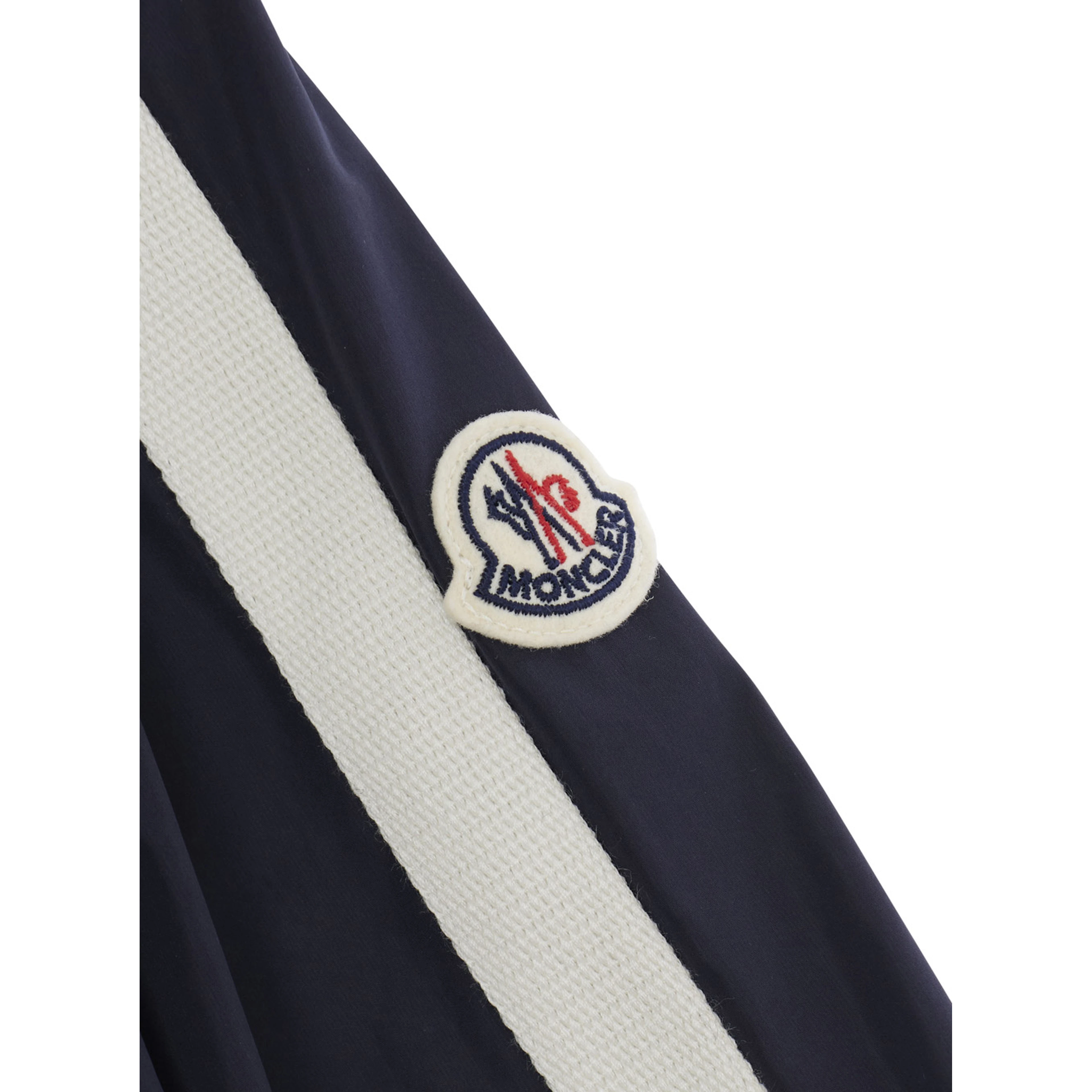 Venoste Blue Jacket with Striped Details on the Sleeve and Logo Patch on the Sleeve in Tech Fabric Boy