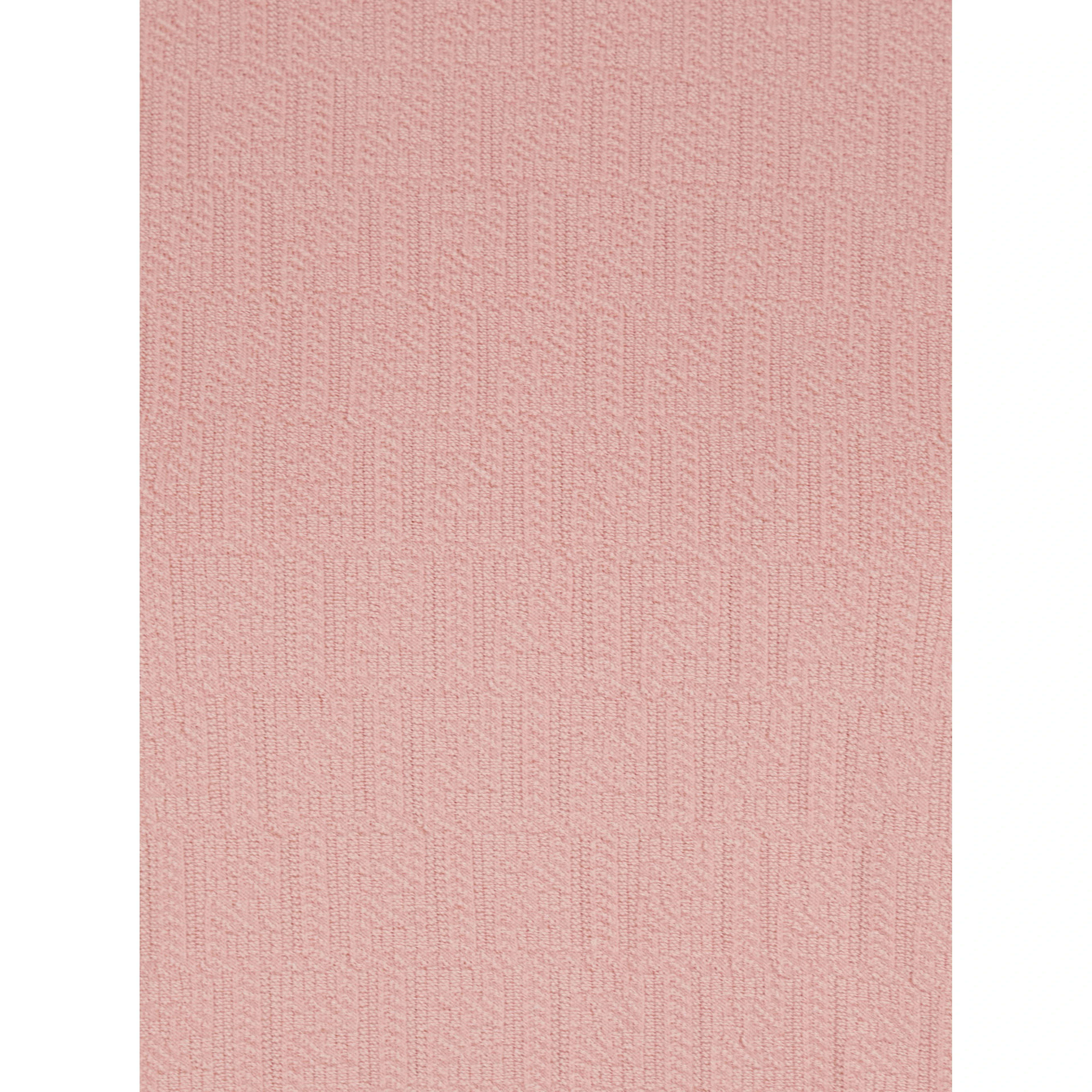 Pink Crew Neck T-shirt with All-Over FF Motif in Cotton Woman