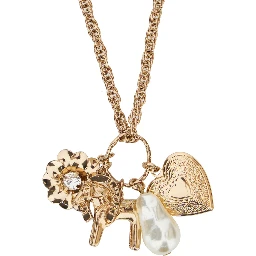 CHARMS Necklace with Metallic Metal Details for Women