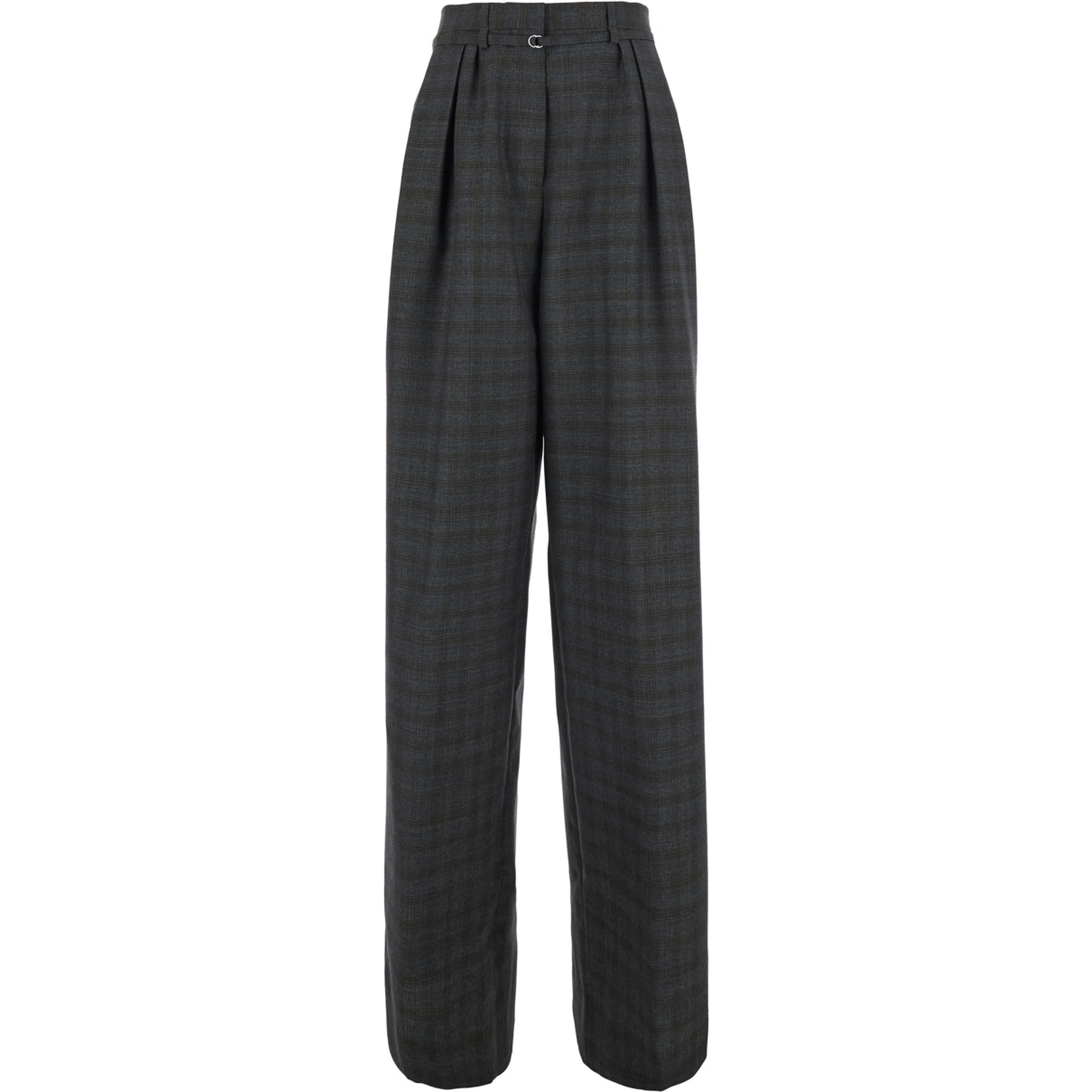PECHA Brown High-waisted Pants with Striped Motif in for Women