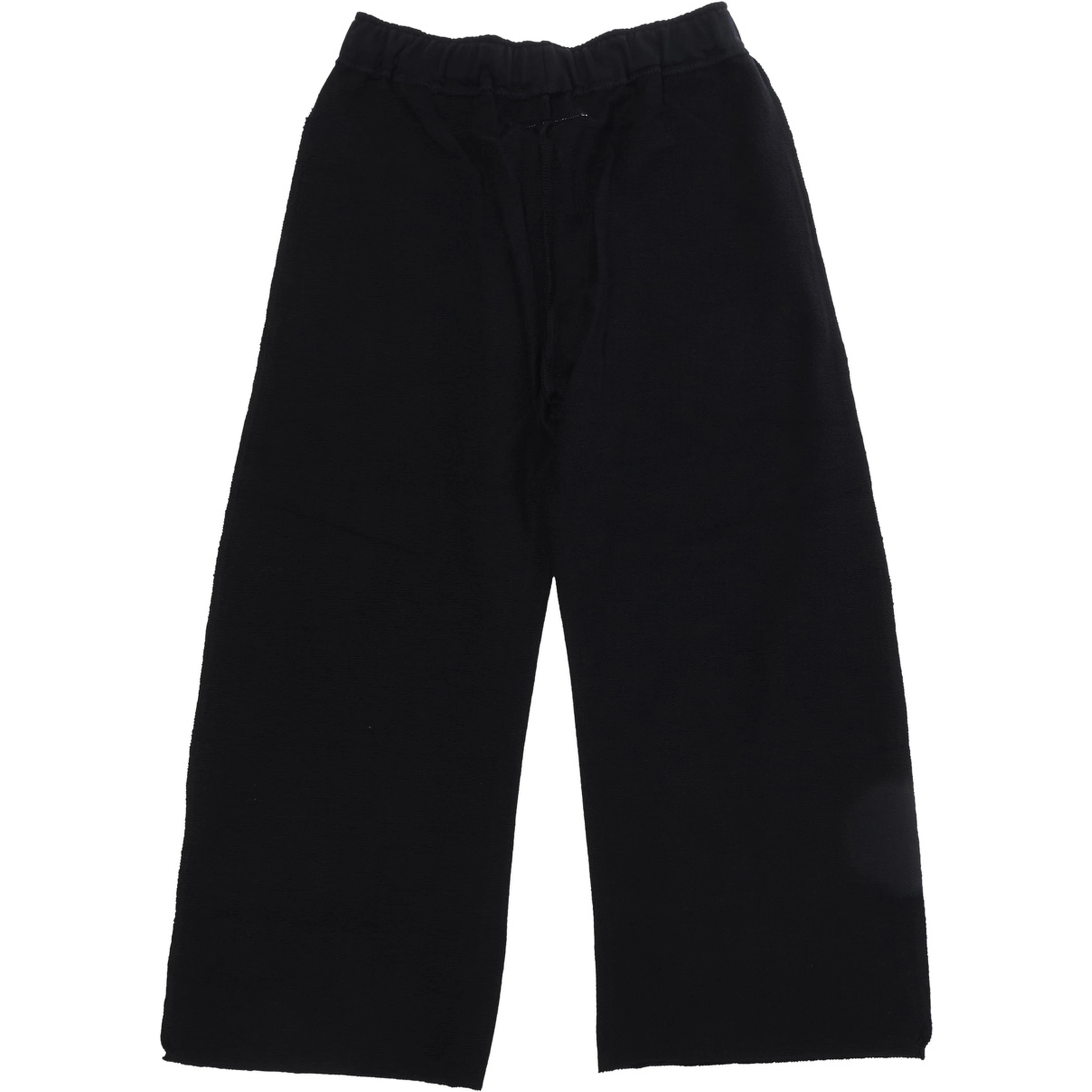 Black Pants with elasticated waist and numeric logo on the front in cotton Boy