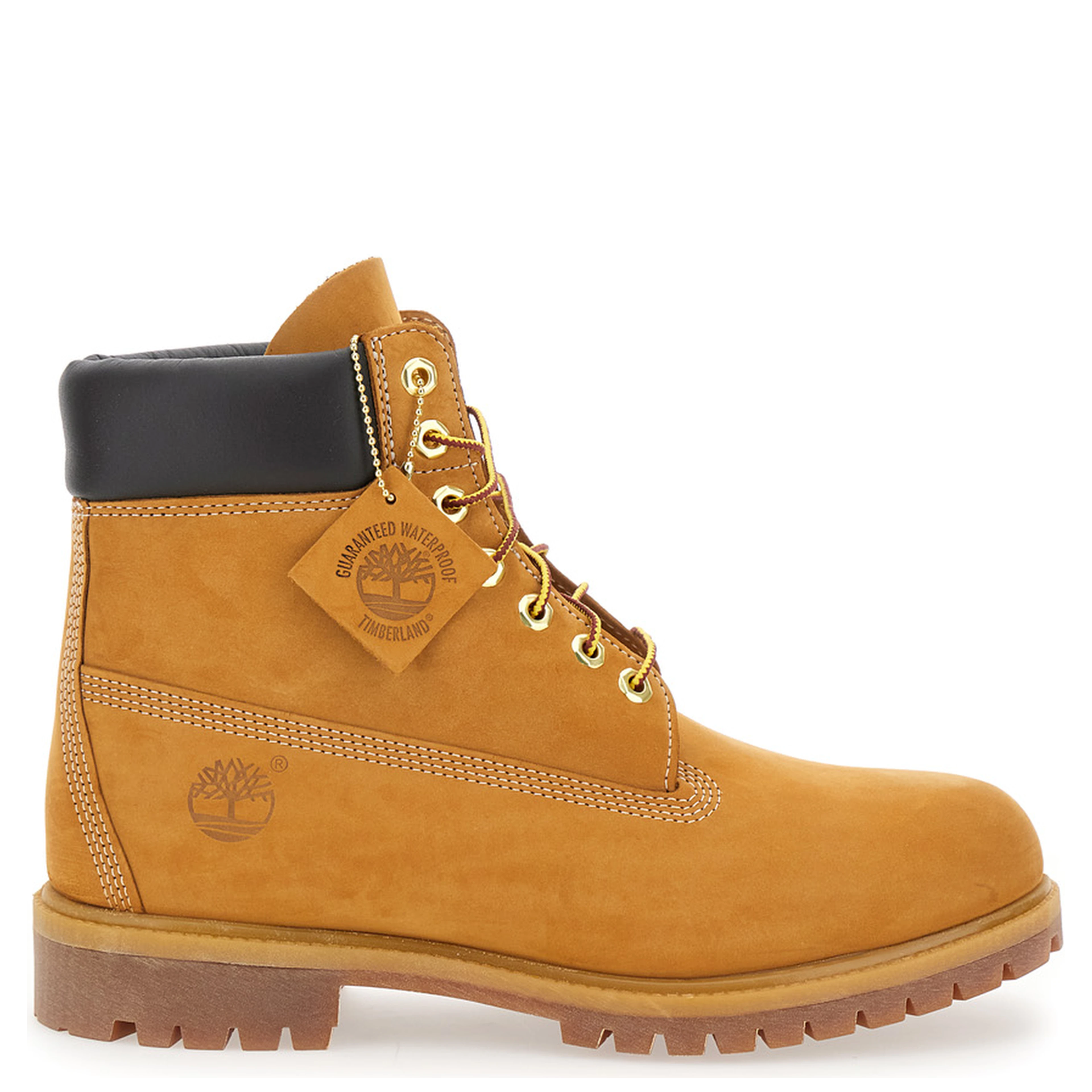Beige Premium Lace-Up Ankle Boots with Logo Imprint on the Side in Leather for Men