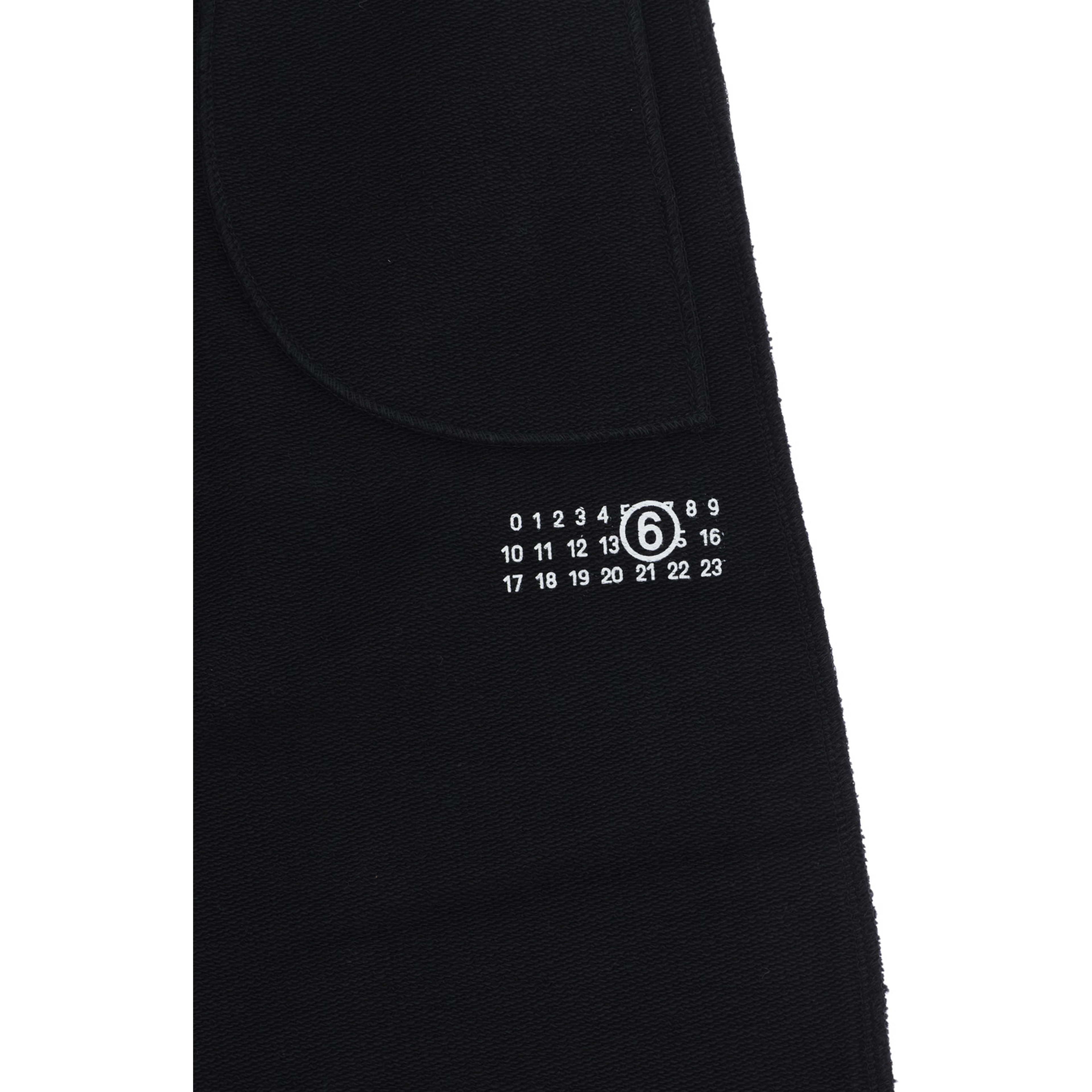 Black Pants with elasticated waist and numeric logo on the front in cotton Boy