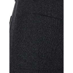 Alina Grey Pants with patch pockets on the front in wool for women