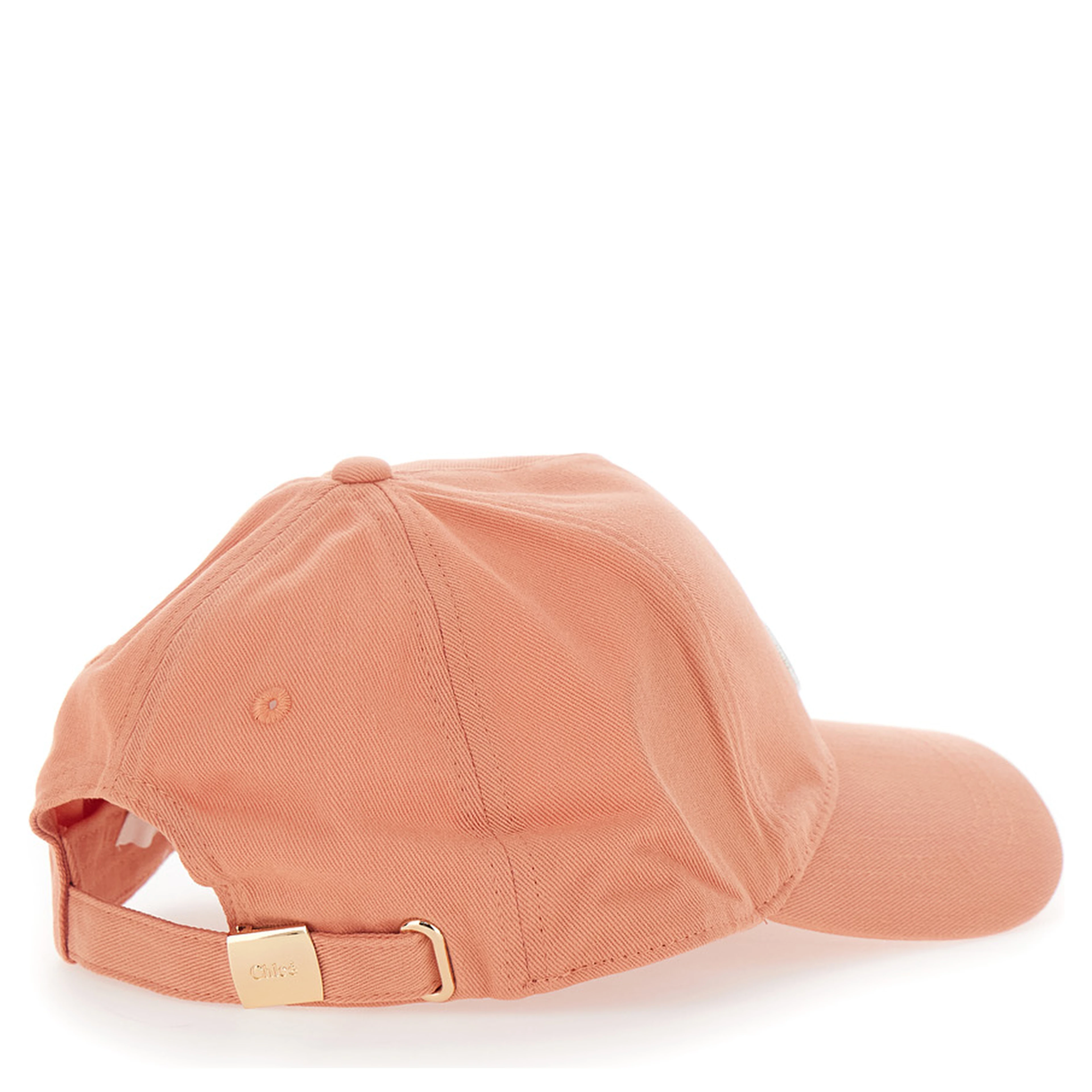 Orange Baseball Cap with Logo Lettering on the Front in Cotton for Girls