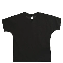 Grey T-shirt with logo lettering on the front in cotton baby
