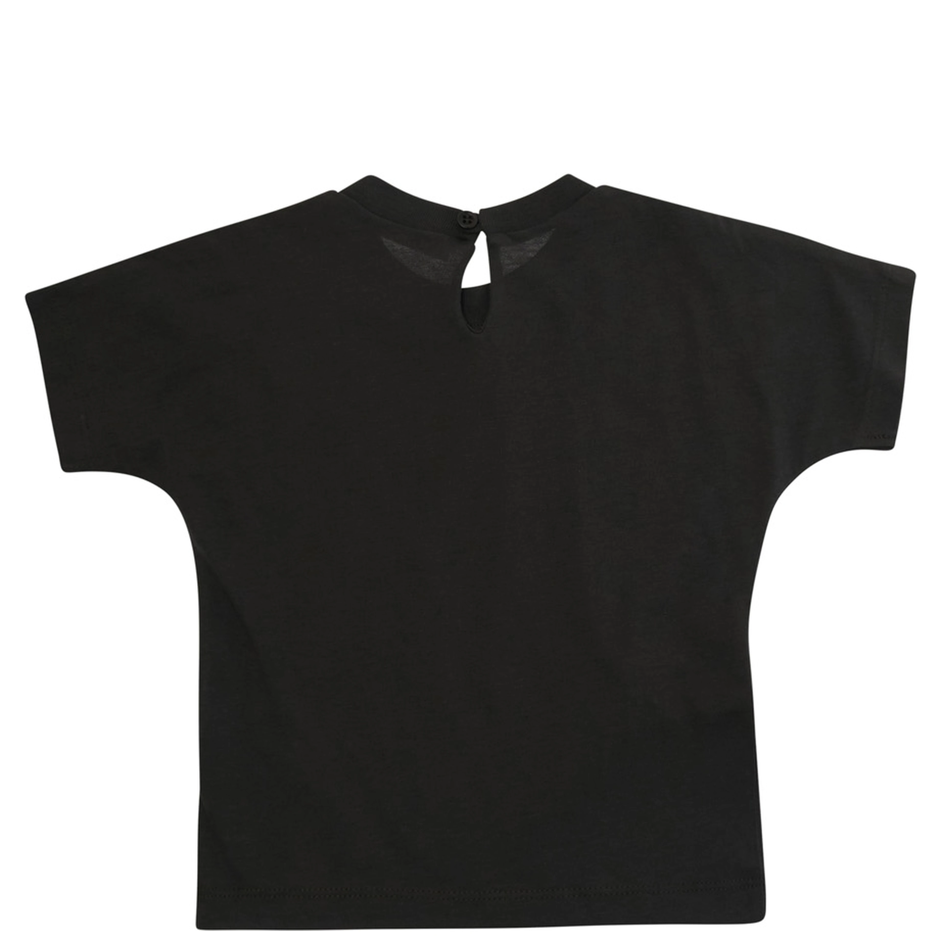 Grey T-shirt with logo lettering on the front in cotton baby