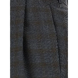 PECHA Brown High-waisted Pants with Striped Motif in for Women