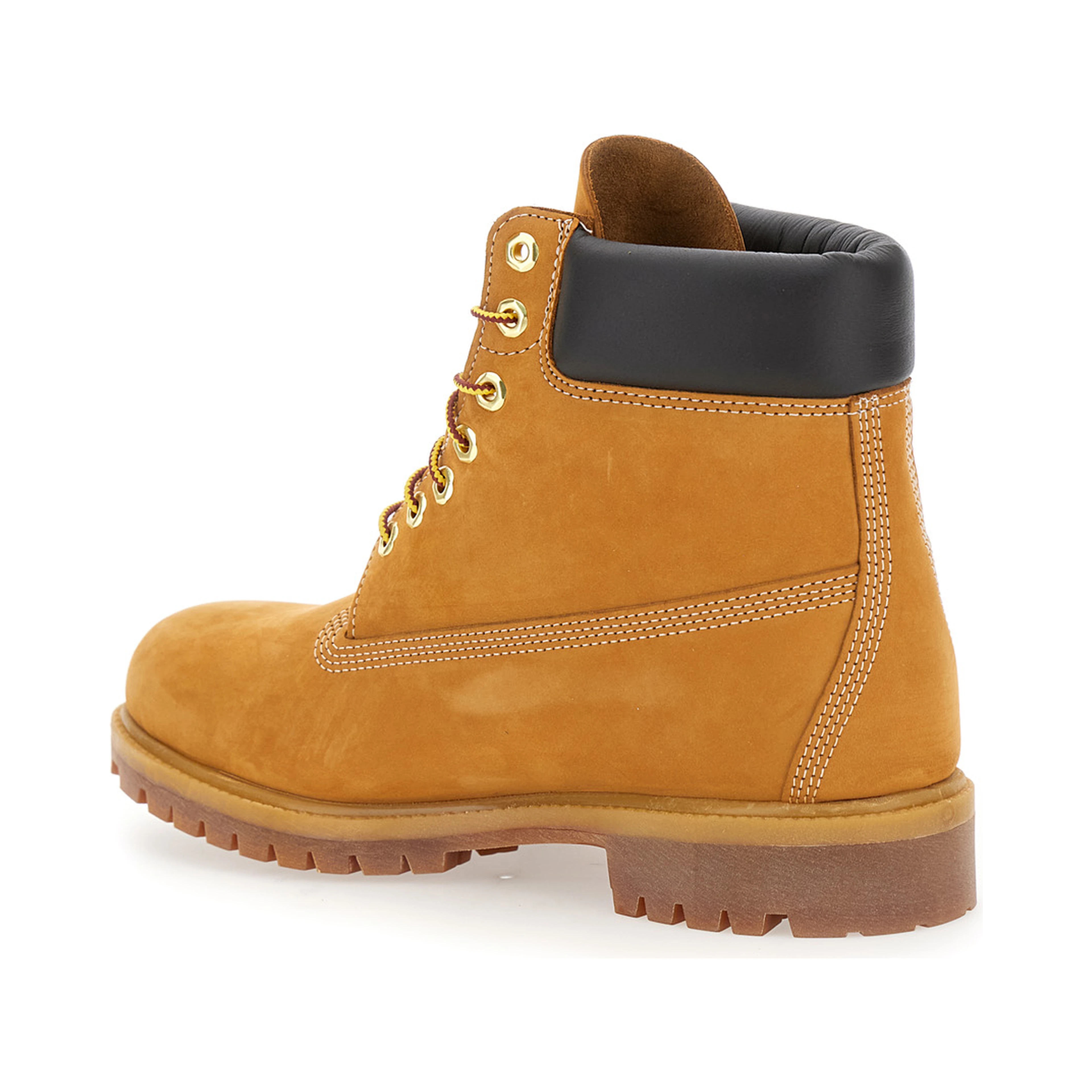 Beige Premium Lace-Up Ankle Boots with Logo Imprint on the Side in Leather for Men