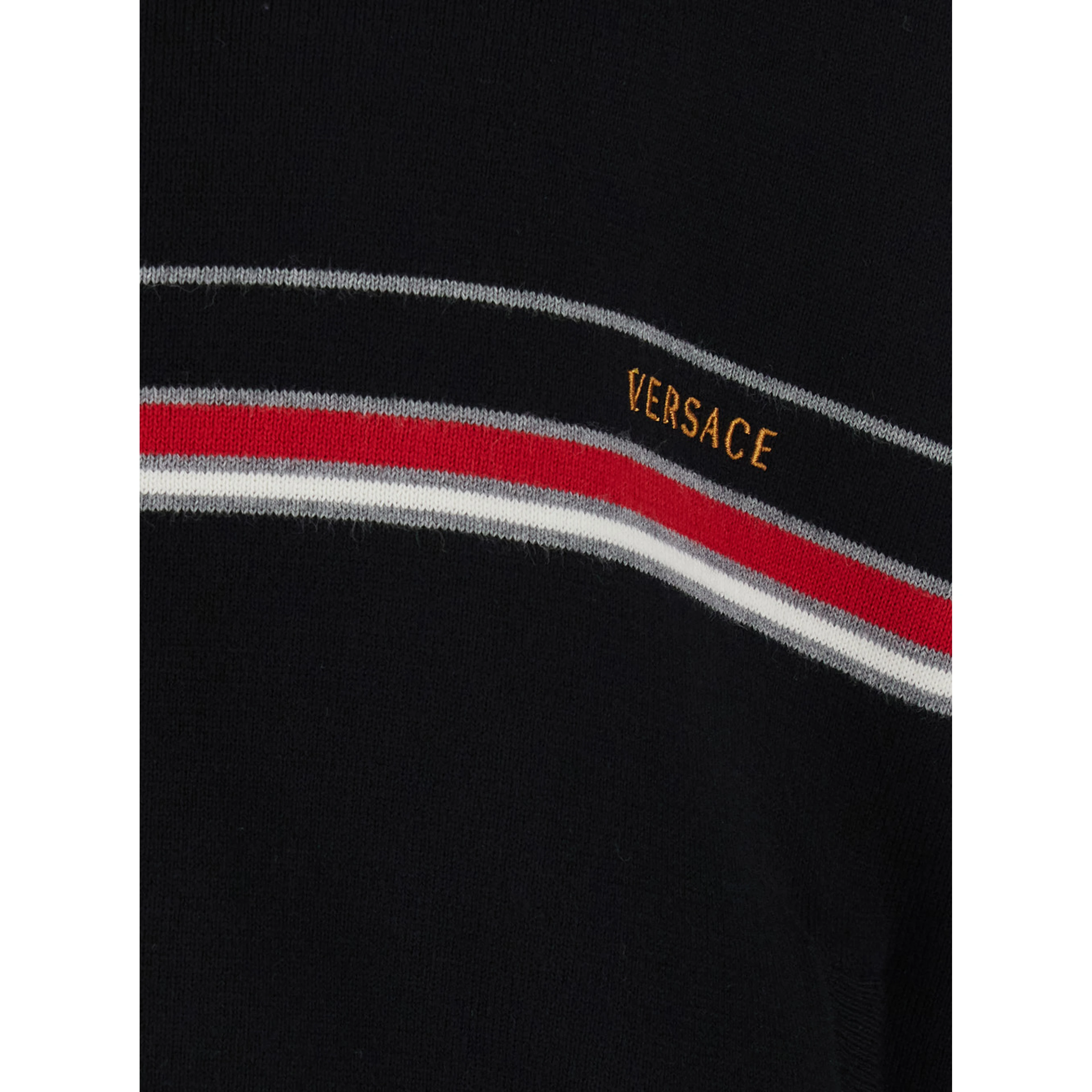 black Turtleneck with logo lettering on the front in cotton for men