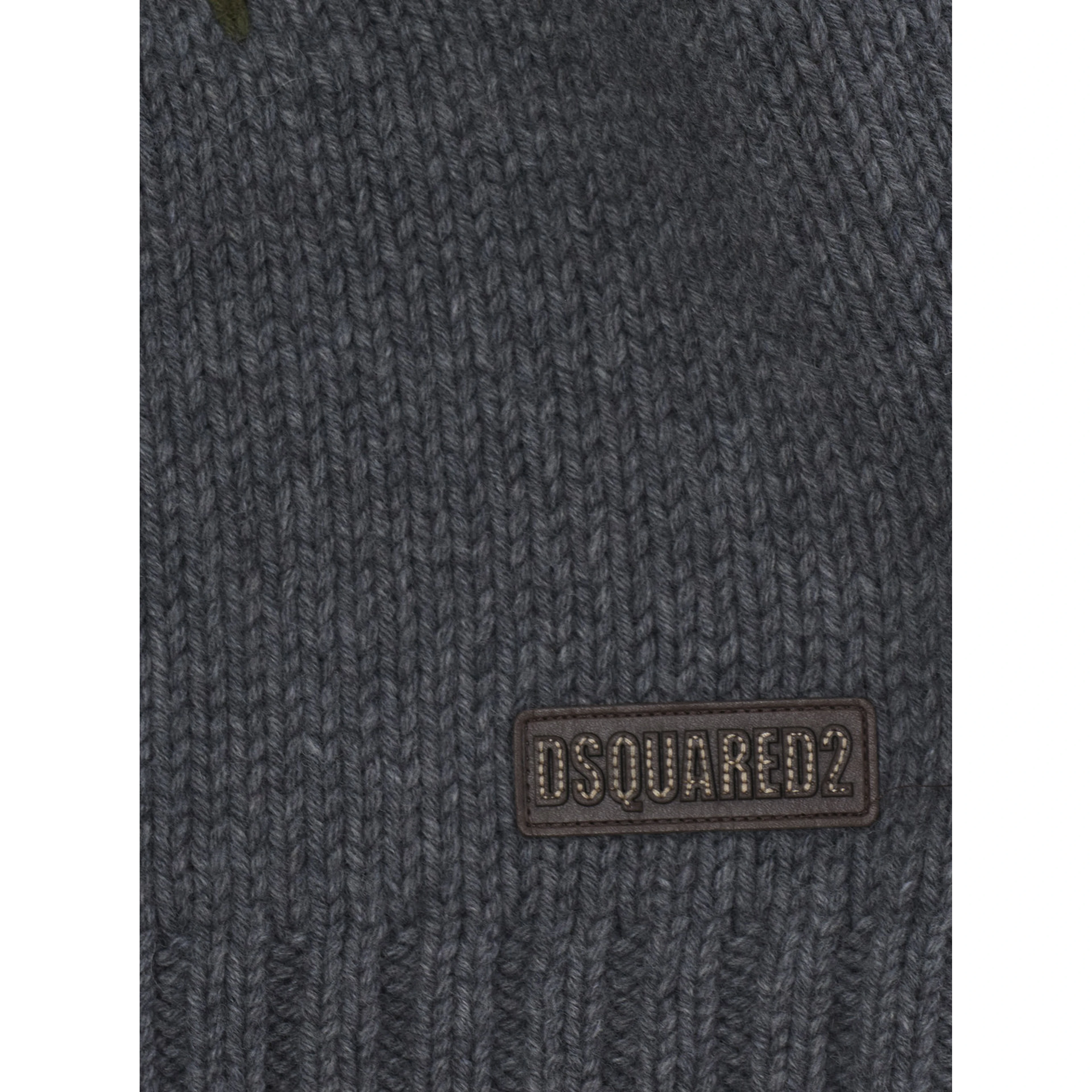 Crewneck sweater with geometric embroidery in wool blend boy