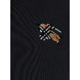 SCOTT Black Hoodie with fixed hood and logo patch on the front in Cotton for men