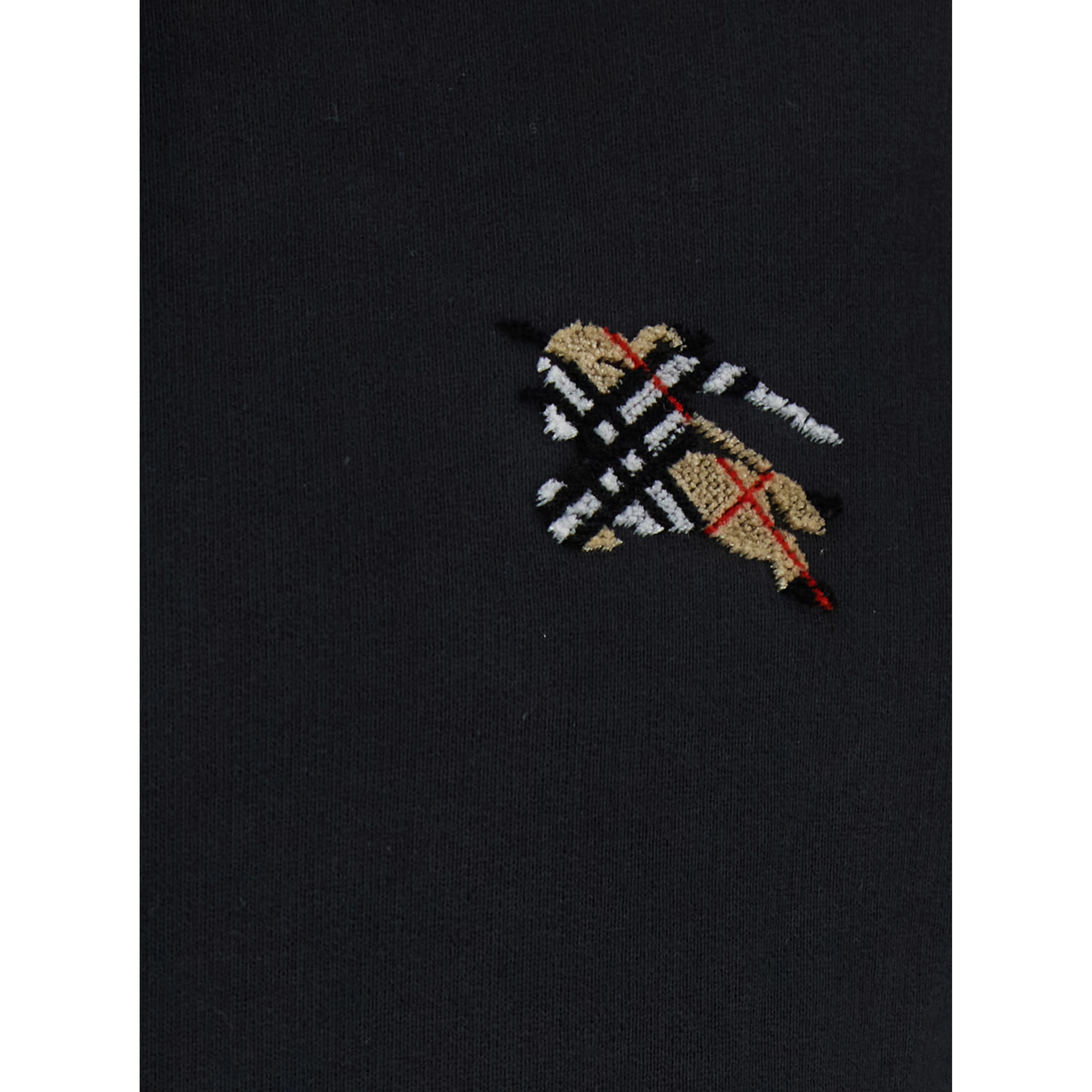SCOTT Black Hoodie with fixed hood and logo patch on the front in Cotton for men