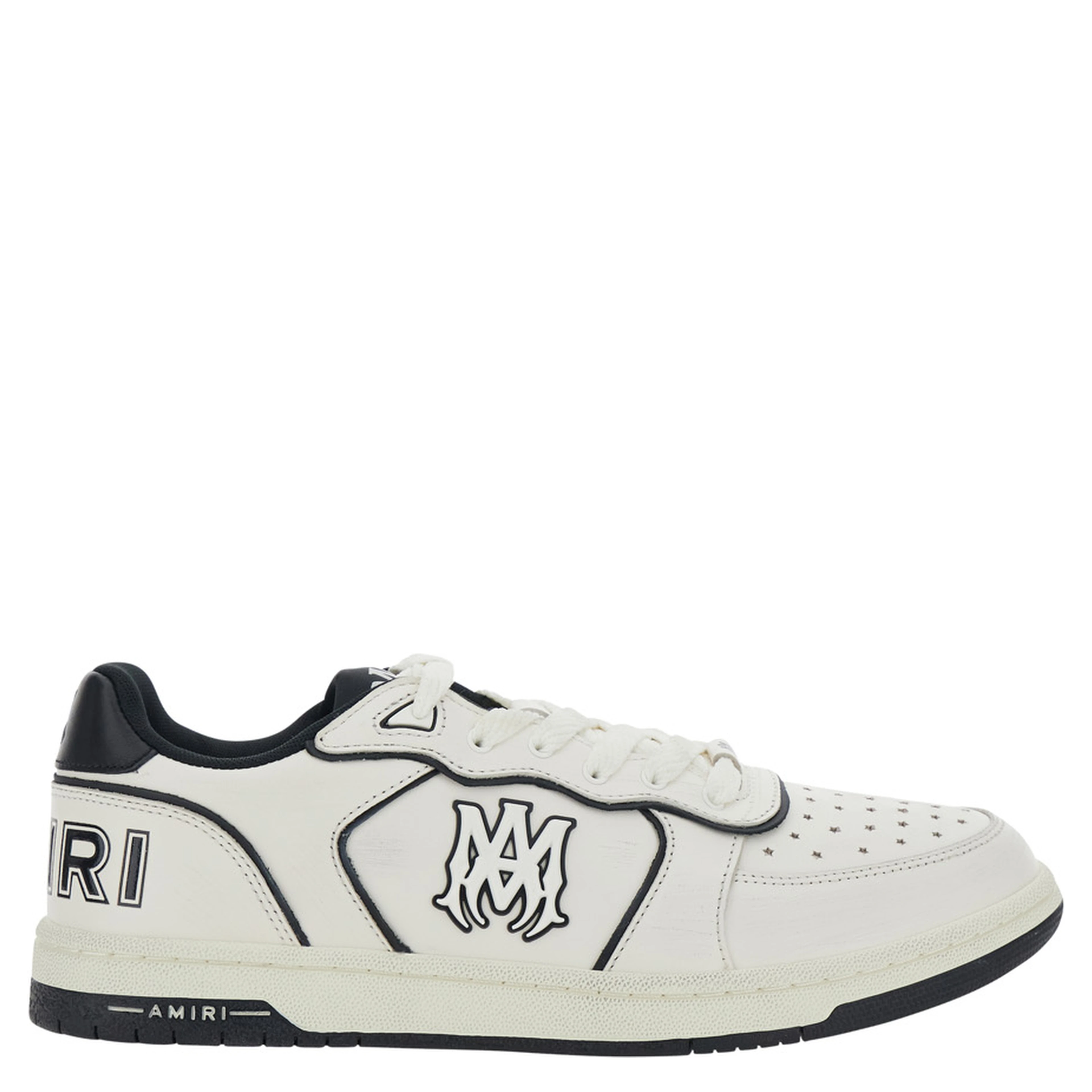 NEWPORT White Sneakers Low Top with Logo Patch on the Side and Contrasting Heel with Leather Logo Lettering for Men