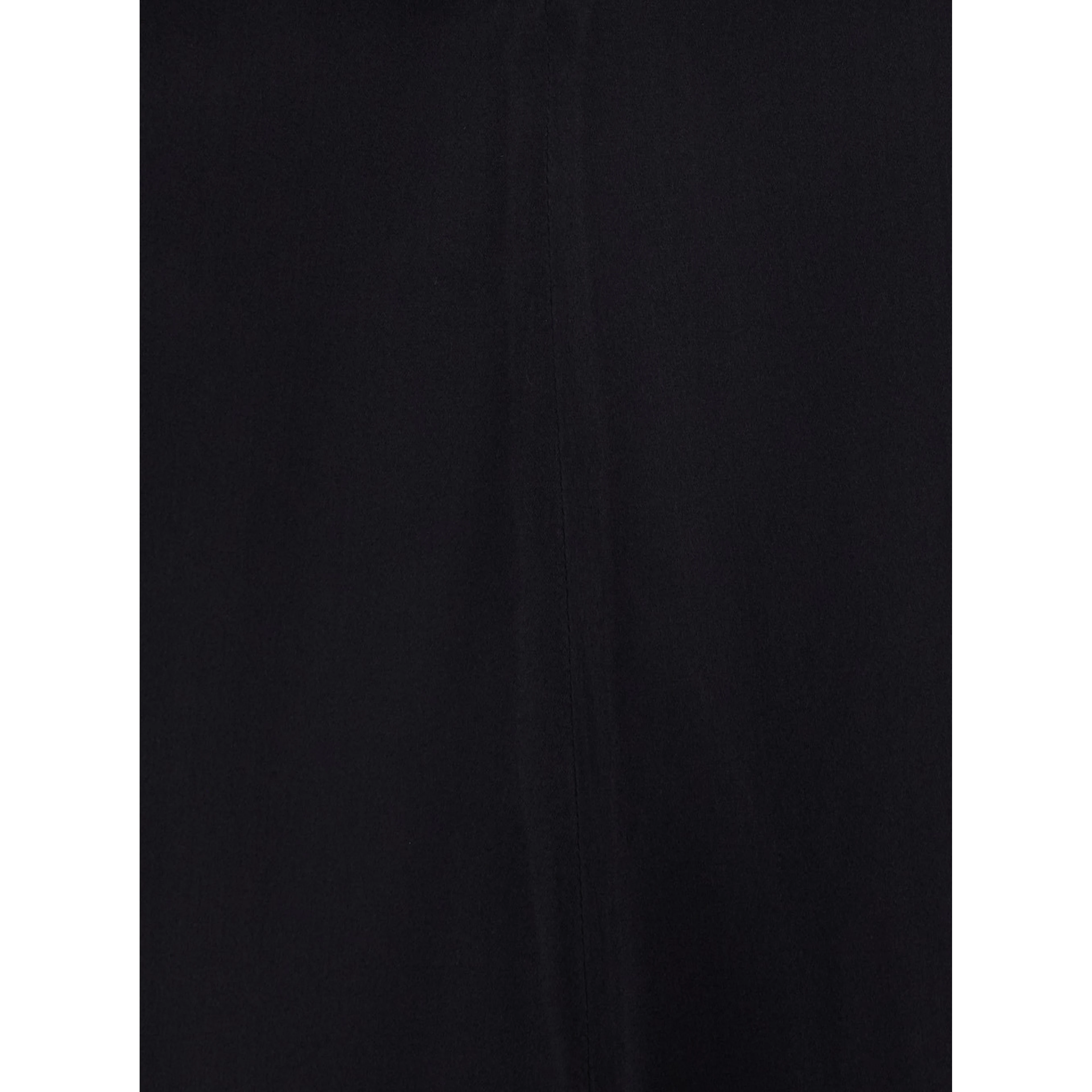 Black V-Neck Top in Silk for Women