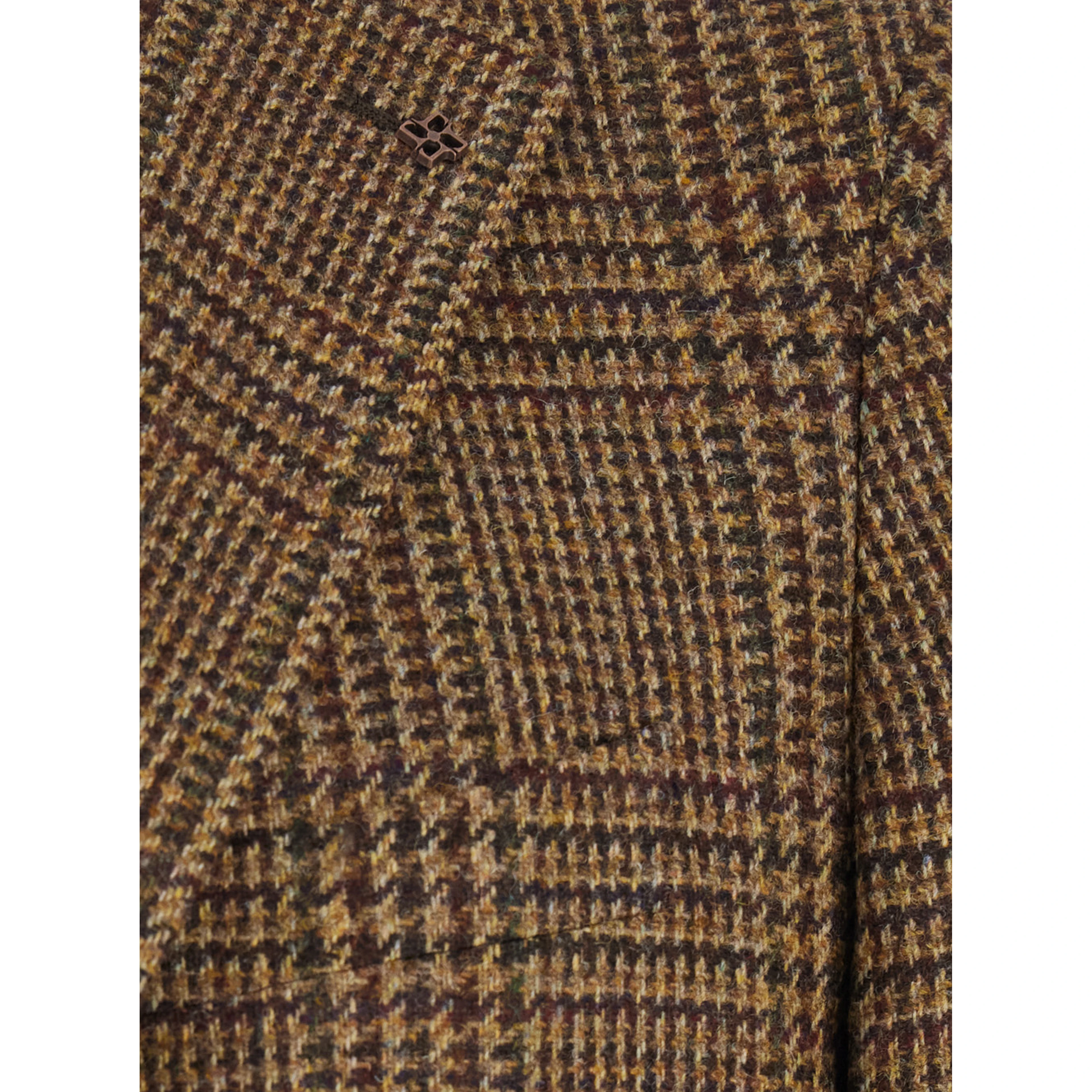 MONTECARLO Single-breasted Jacket with Row Pockets in Brown