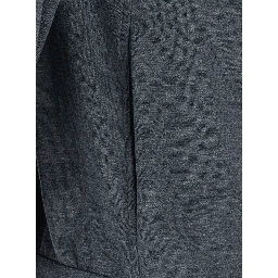 Gray Hooded Sweatshirt in Blend Cotton for Women