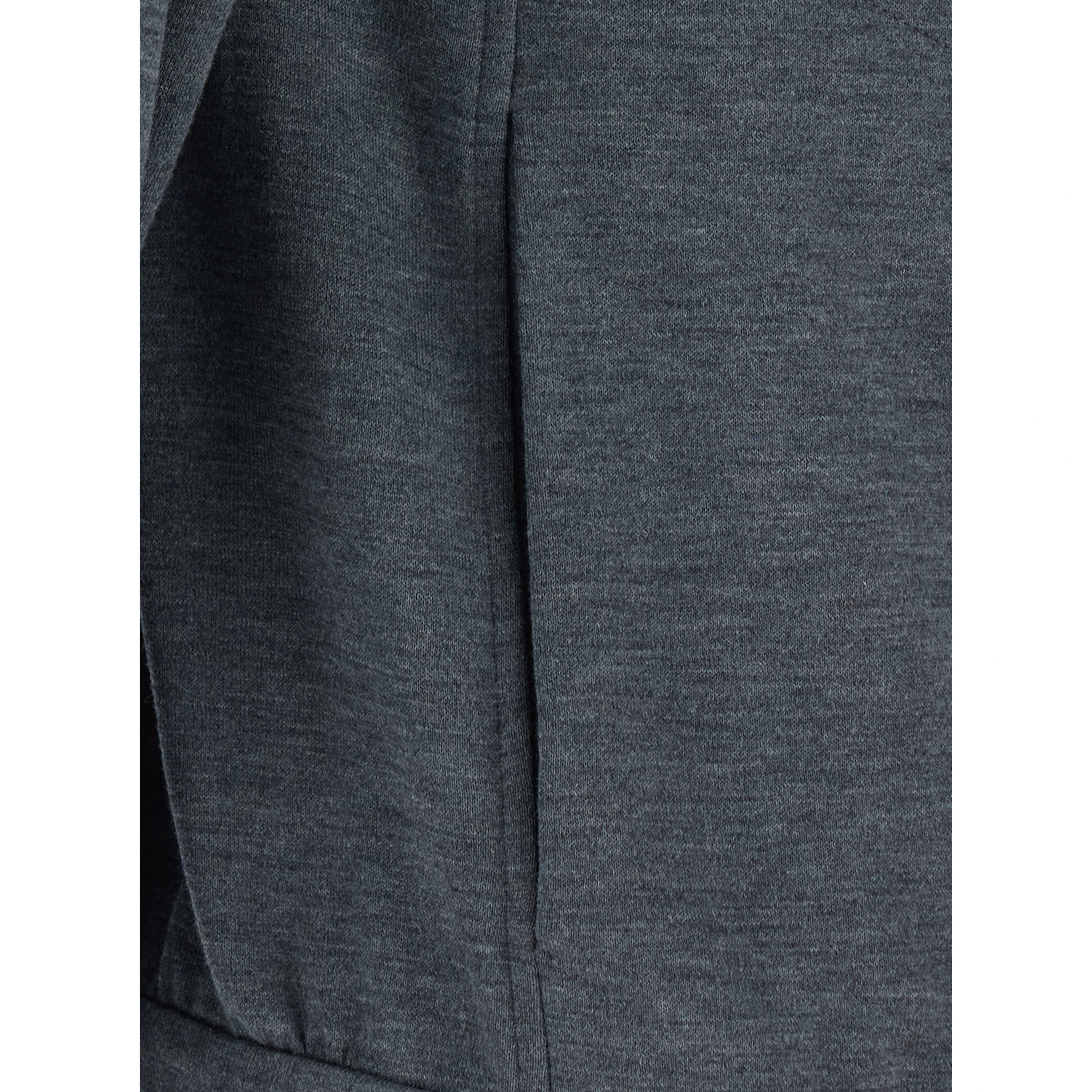 Gray Hooded Sweatshirt in Blend Cotton for Women