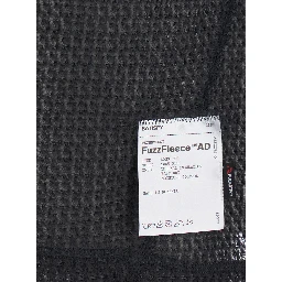 FuzzFleece AD Long Tee with Round Neck in Black Fabric for Women