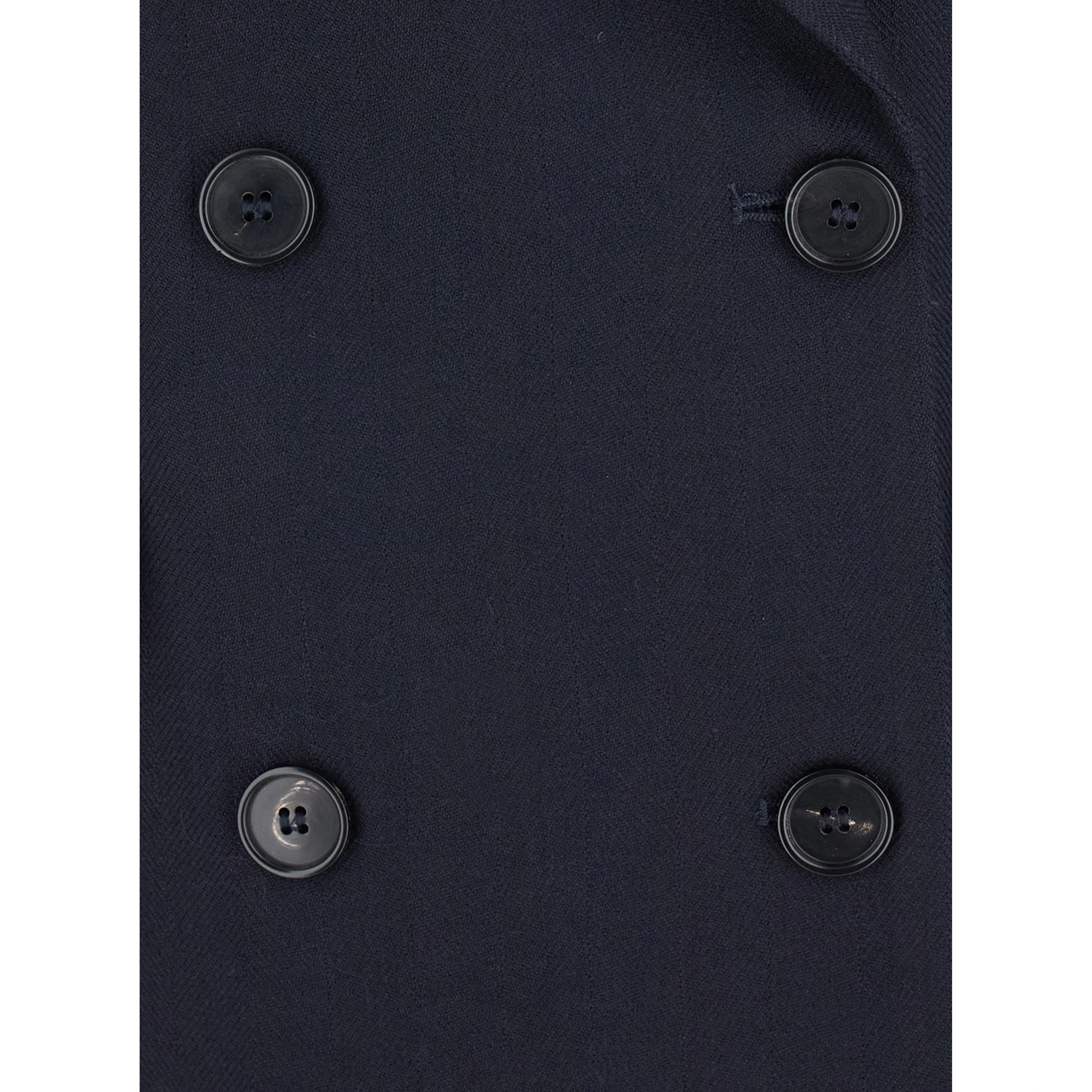 Double-breasted Jacket with Elegant Details in Blue for Women