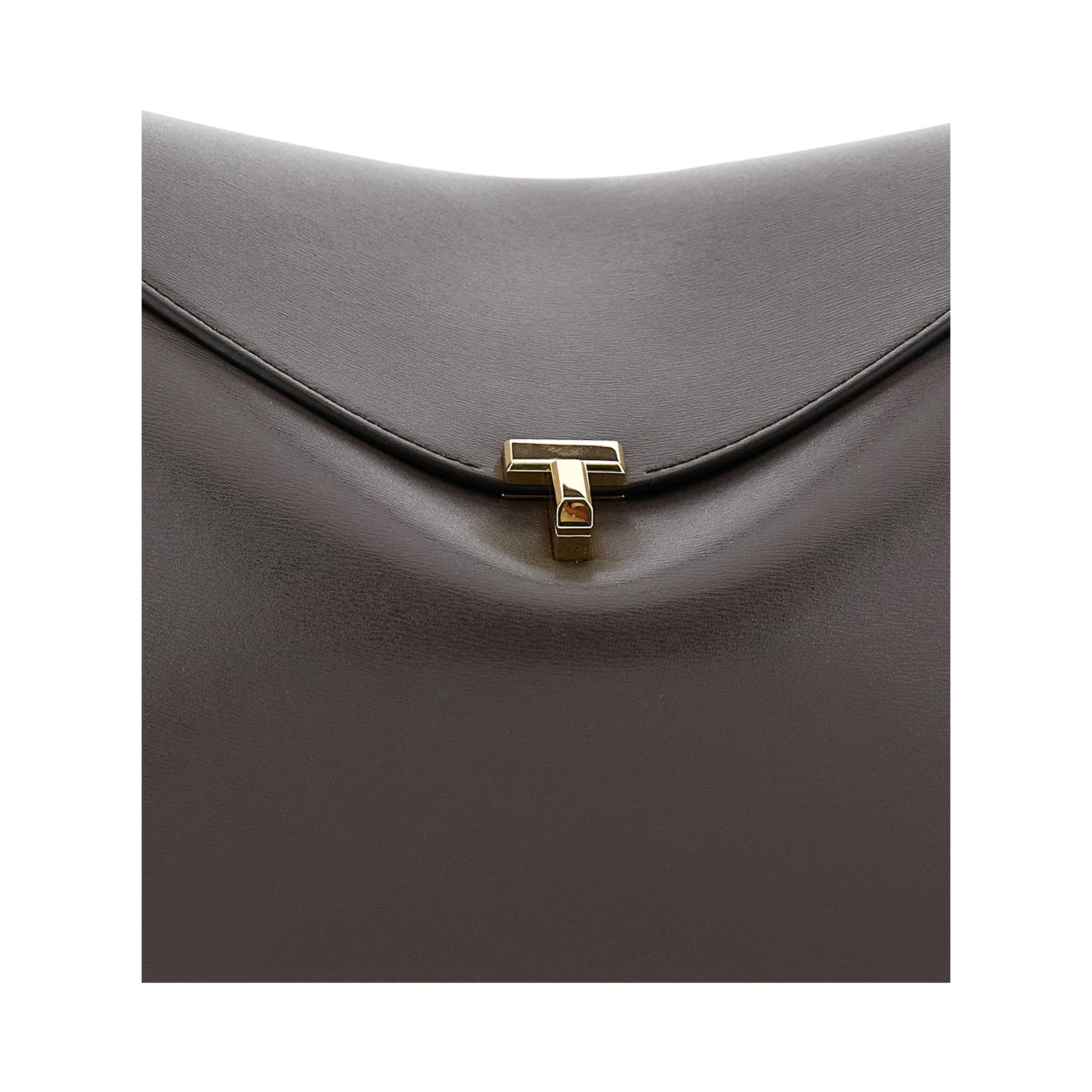 Brown Handbag with Removable Shoulder Strap in Leather for Women