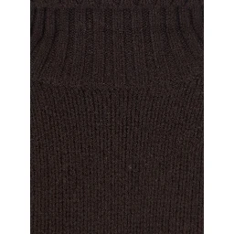 Sweater GIRLFRINDED TURTLENECK with high collar and long sleeves in brown cashmere women