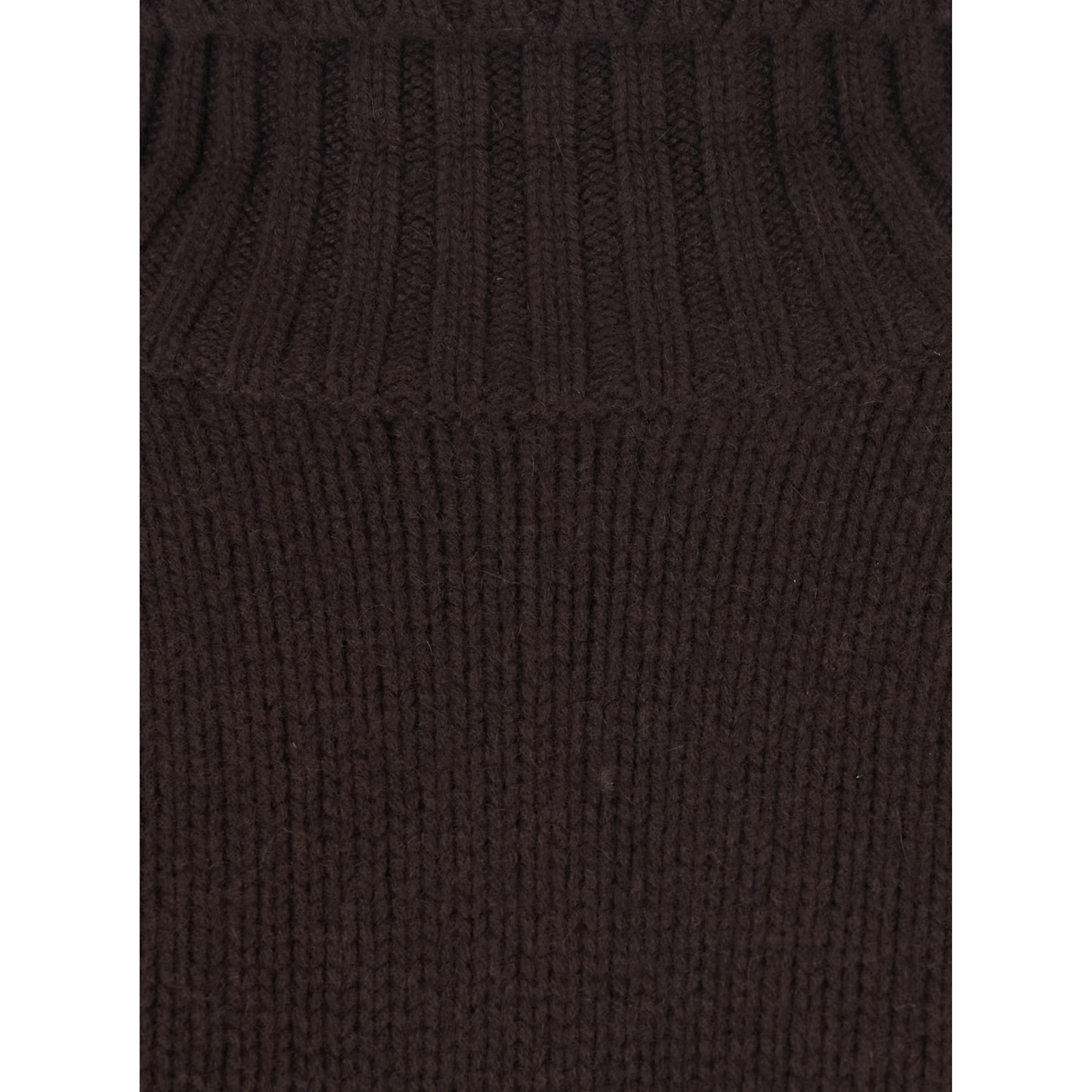 Sweater GIRLFRINDED TURTLENECK with high collar and long sleeves in brown cashmere women