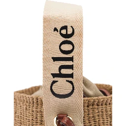 Beige Raffia Woody Small Handbag
