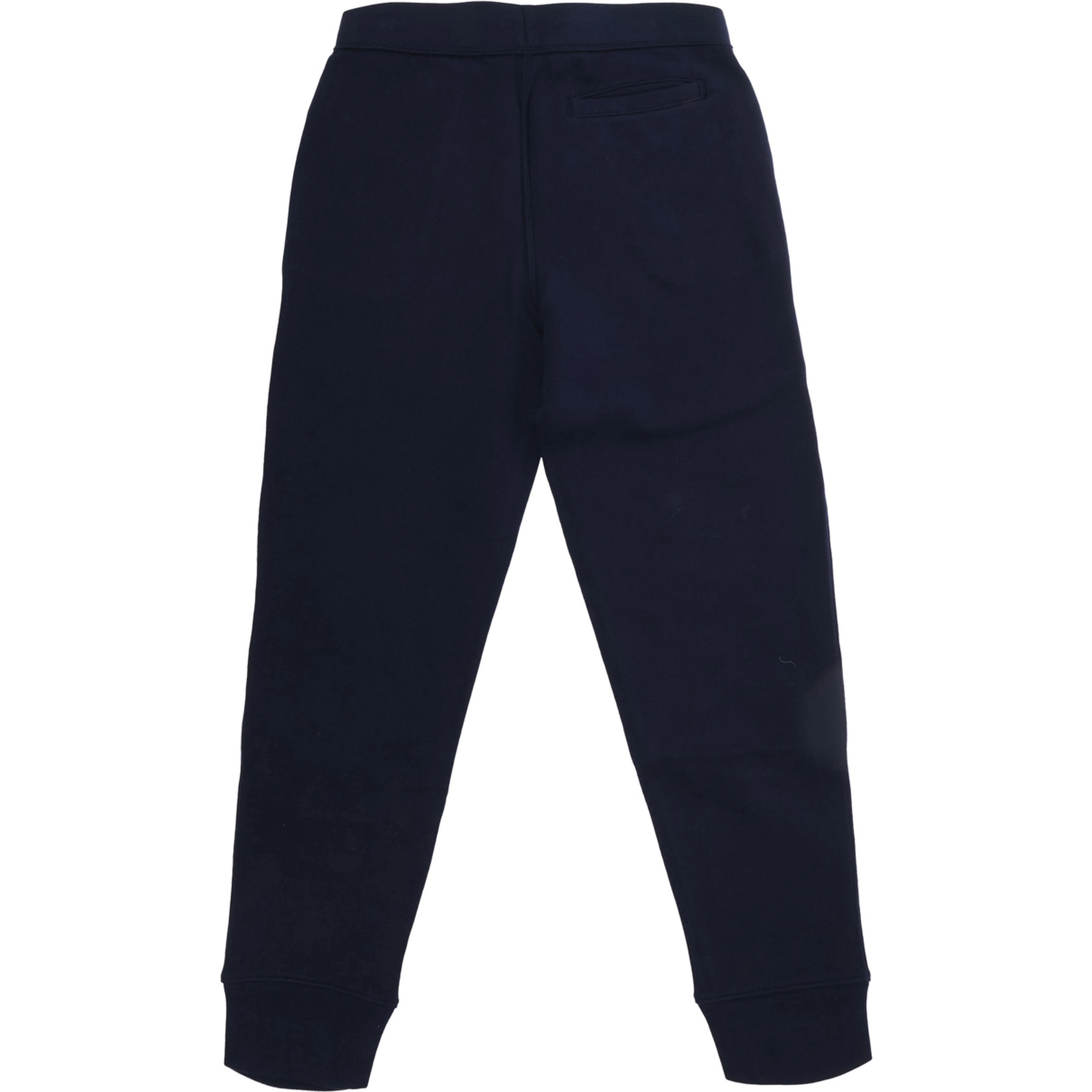Blue Pants with Elastic Waist and Pony Logo on the Front in Cotton Boy