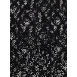 Brany black top with all-over lace trim in cotton blend for women