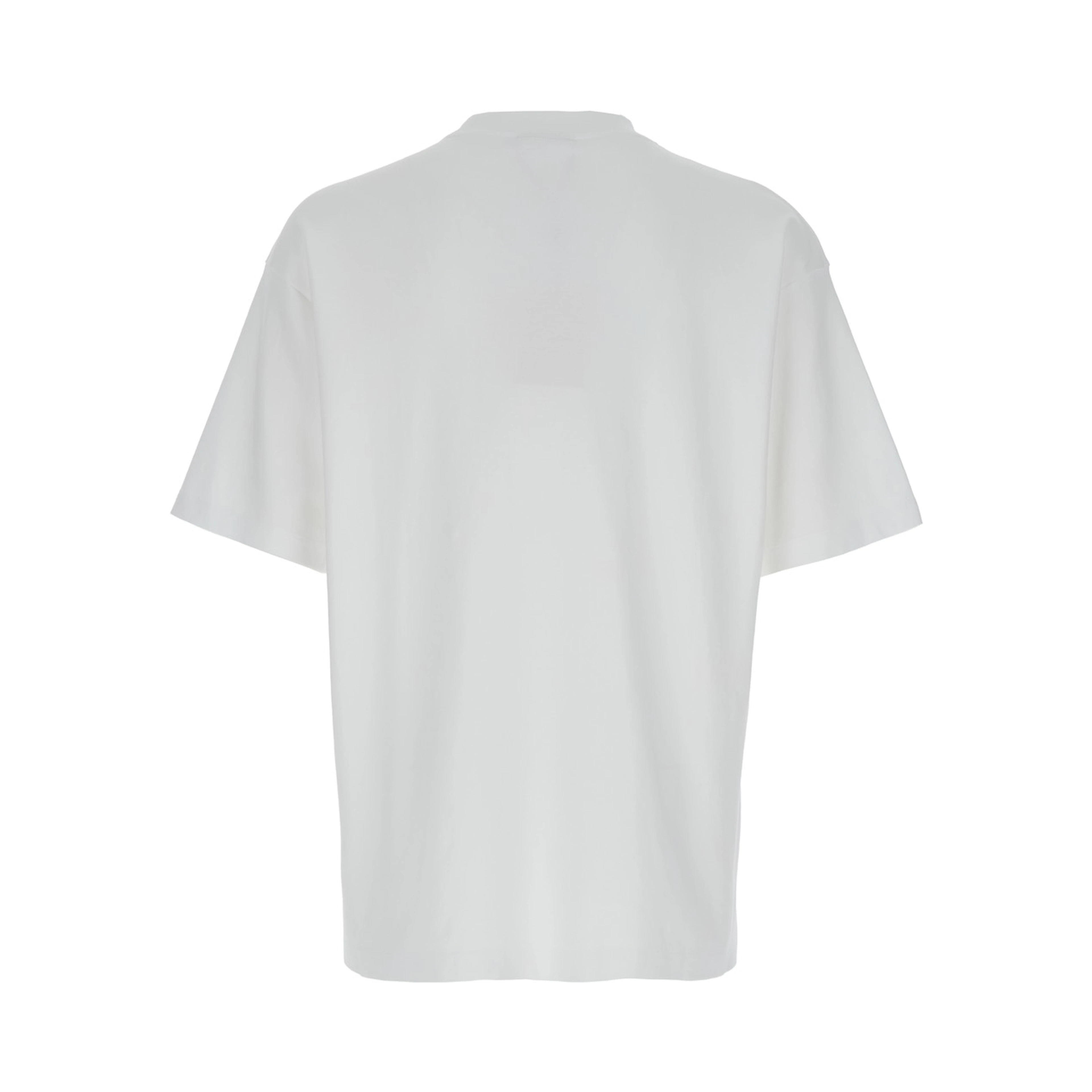 T-Shirt Le T-Shirt Slogan Classique with Slogan Print on the Front in White Cotton for Men
