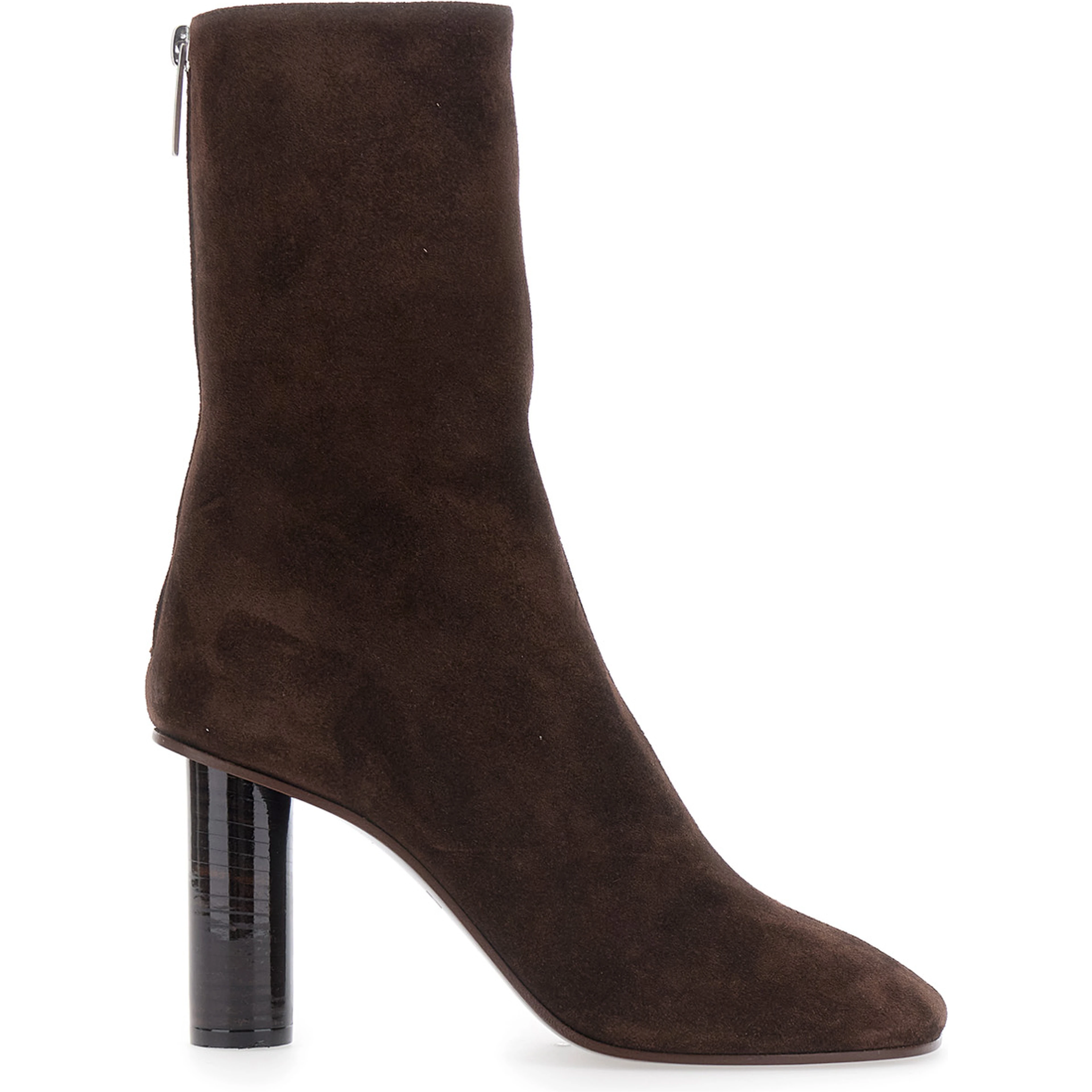Alice Brown High-heeled ankle boots with zip closure in suede for women