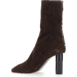 Alice Brown High-heeled ankle boots with zip closure in suede for women