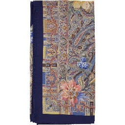 Multicolor Scarf with all-over Paisley Print in Silk for Women