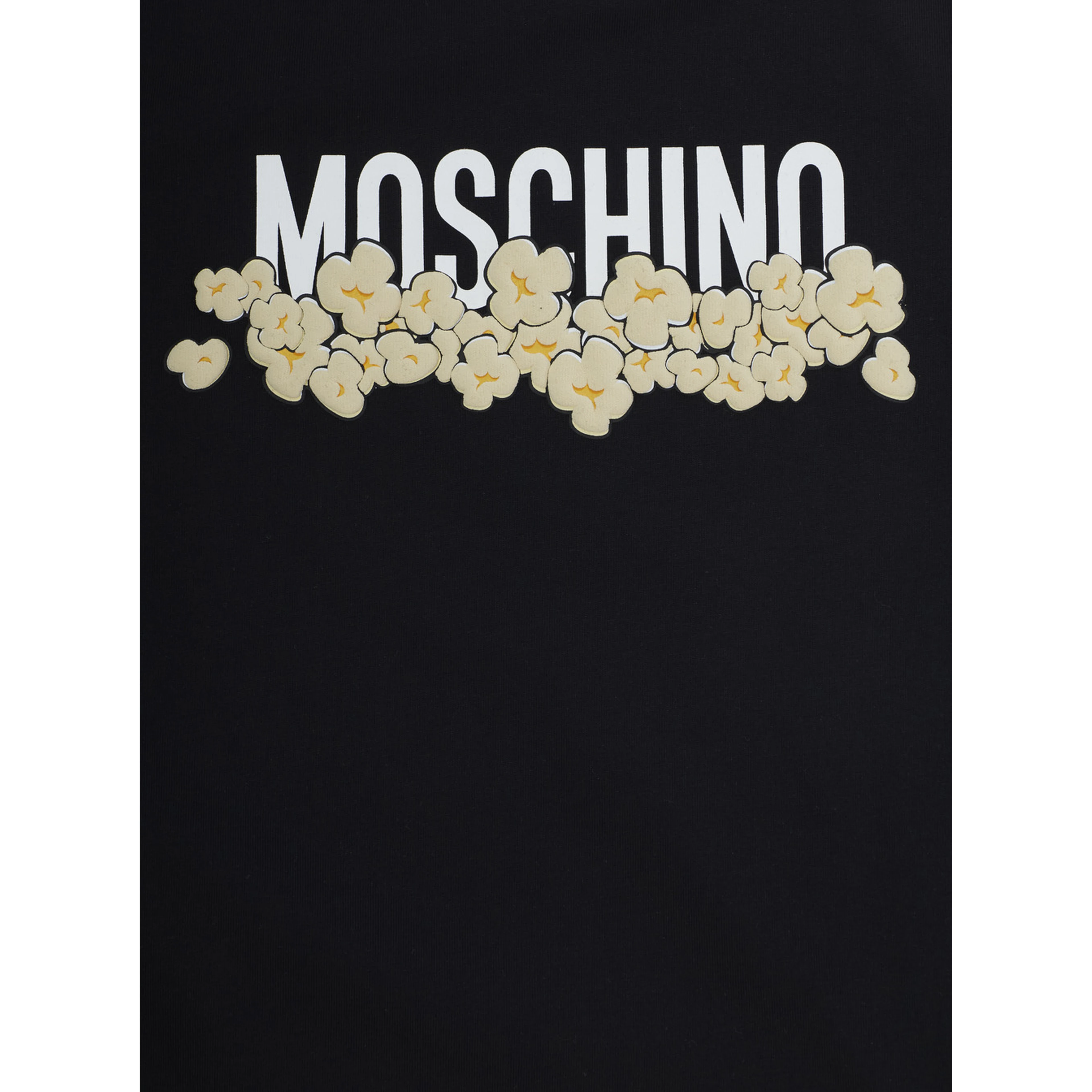Black T-shirt with round neck and Logo lettering on the front in cotton Boy